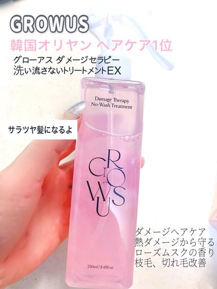 洗い流さないトリートメント/GROWUS/アウトバストリートメントを使ったクチコミ(1枚目)