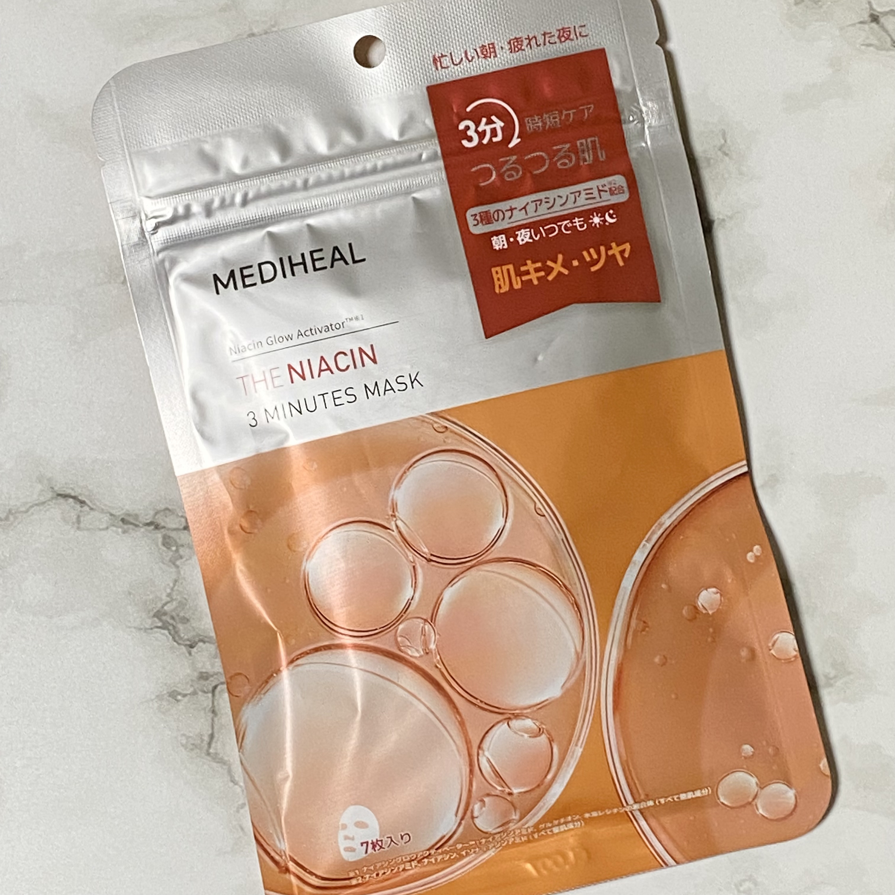 THE ナイアシン 3ミニッツマスク/MEDIHEAL/シートマスク・パックを使ったクチコミ（1枚目）