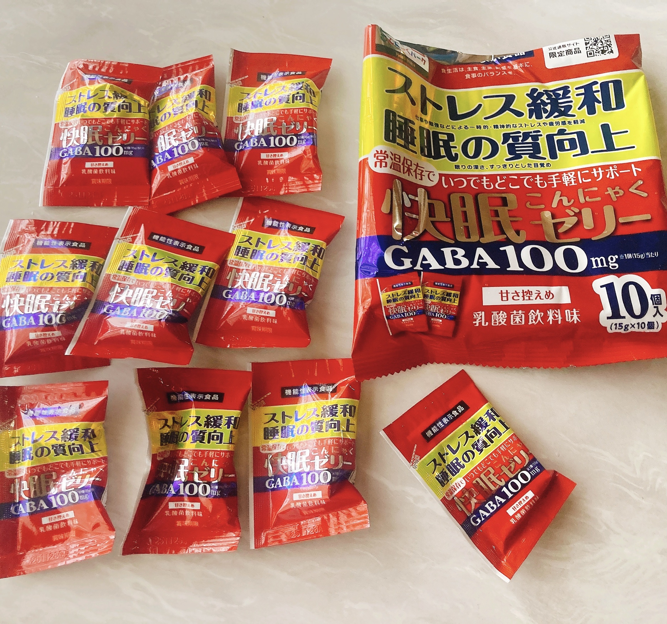 快眠こんにゃくゼリー/こんにゃくパーク/その他食品を使ったクチコミ（2枚目）