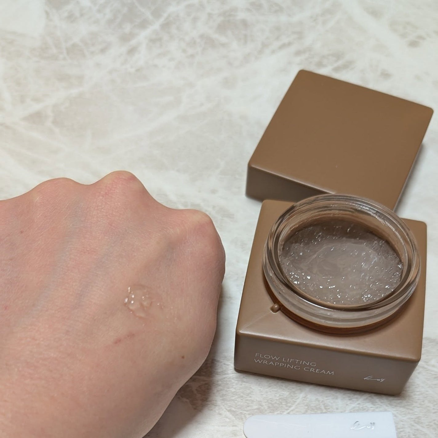 フローリフティングラッピングクリーム/koy/フェイスクリームを使ったクチコミ(4枚目)