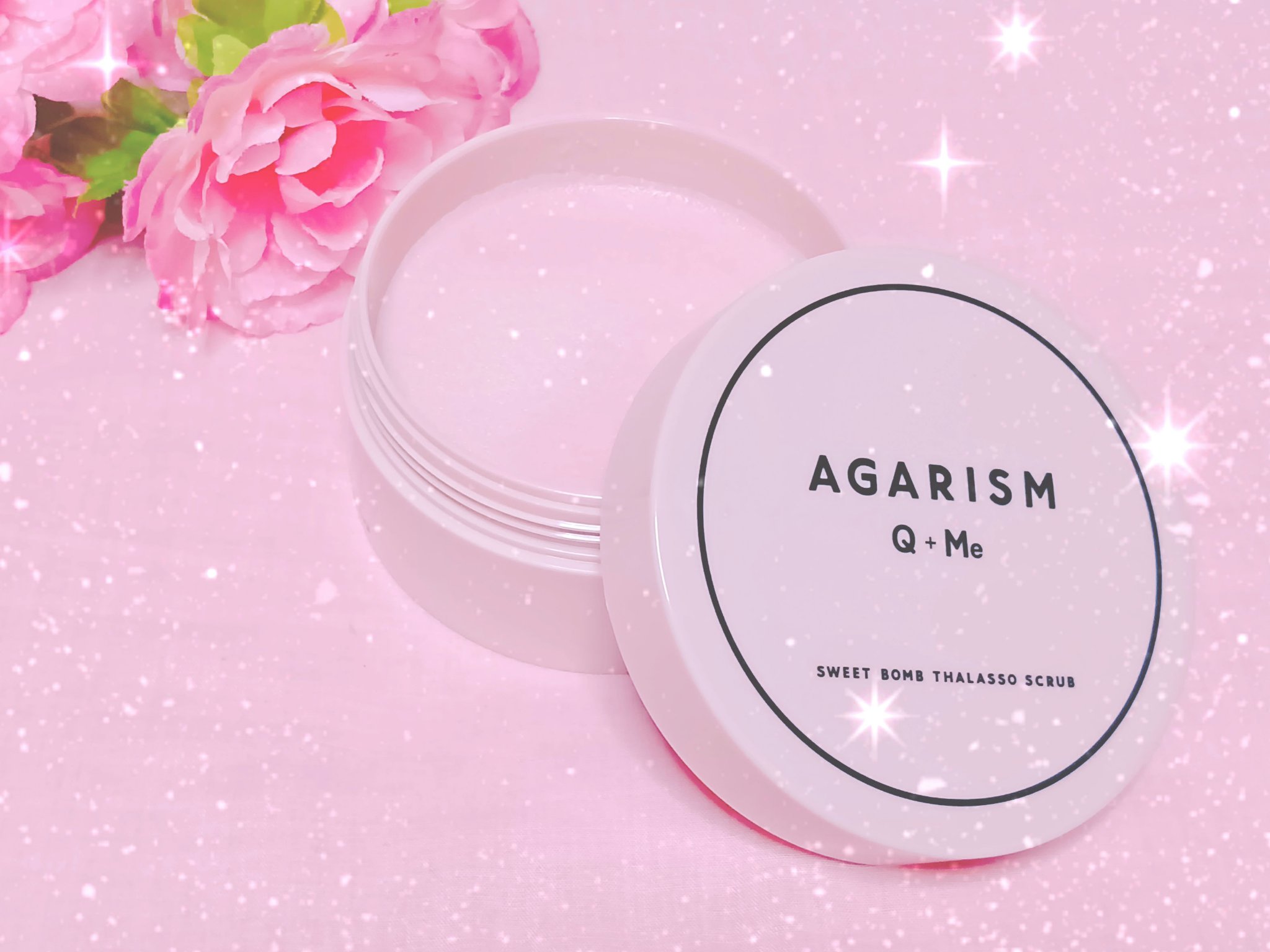 Q+Me スウィート ボム タラソ スクラブ/AGARISM/バスト・ヒップケアを使ったクチコミ（1枚目）