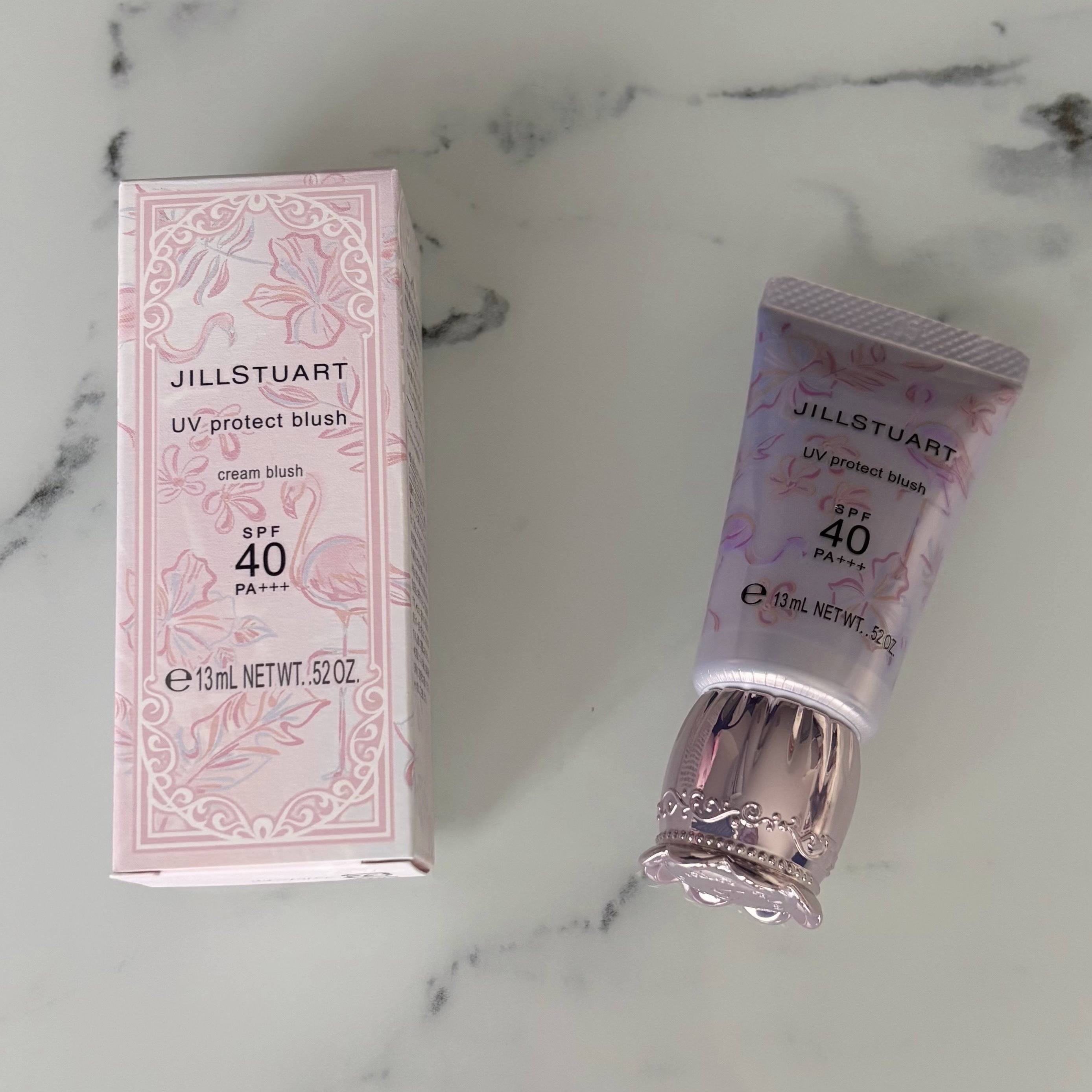 ジルスチュアート UVプロテクト ブラッシュ 01 mystical flamingo/JILL STUART/ジェル・クリームチークを使ったクチコミ（1枚目）