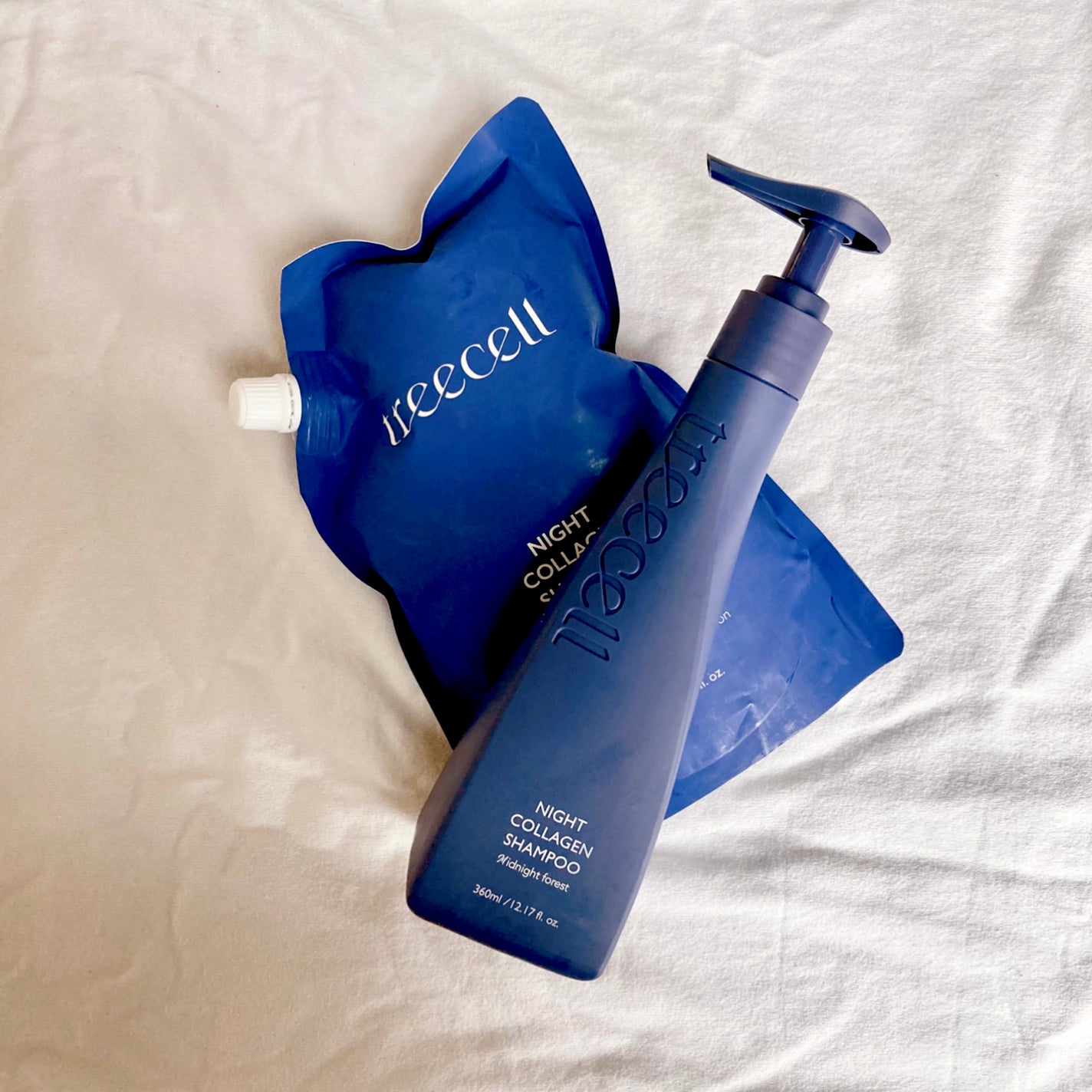 ナイトコラーゲンシャンプーミッドナイトフォレスト/treecell/市販シャンプーを使ったクチコミ(1枚目)