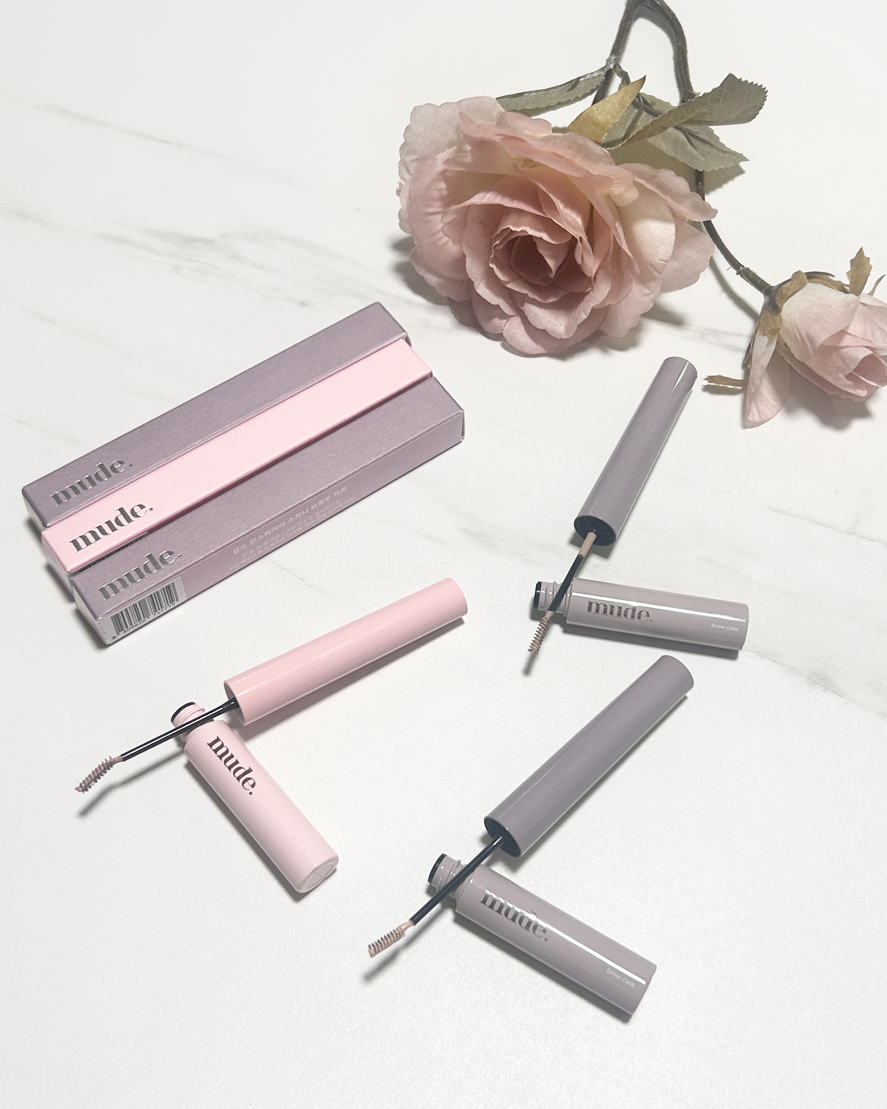 インスパイアスキニーブロウカラ/mude/眉マスカラを使ったクチコミ（2枚目）