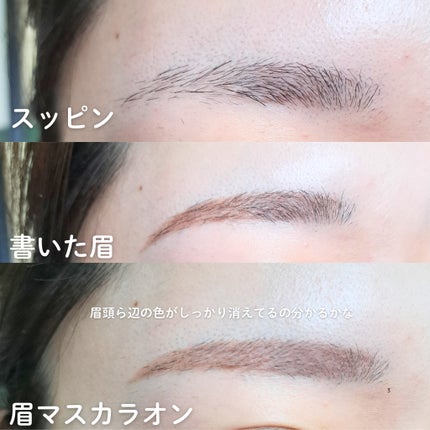 インスパイアスキニーブロウカラ/mude/眉マスカラを使ったクチコミ(3枚目)