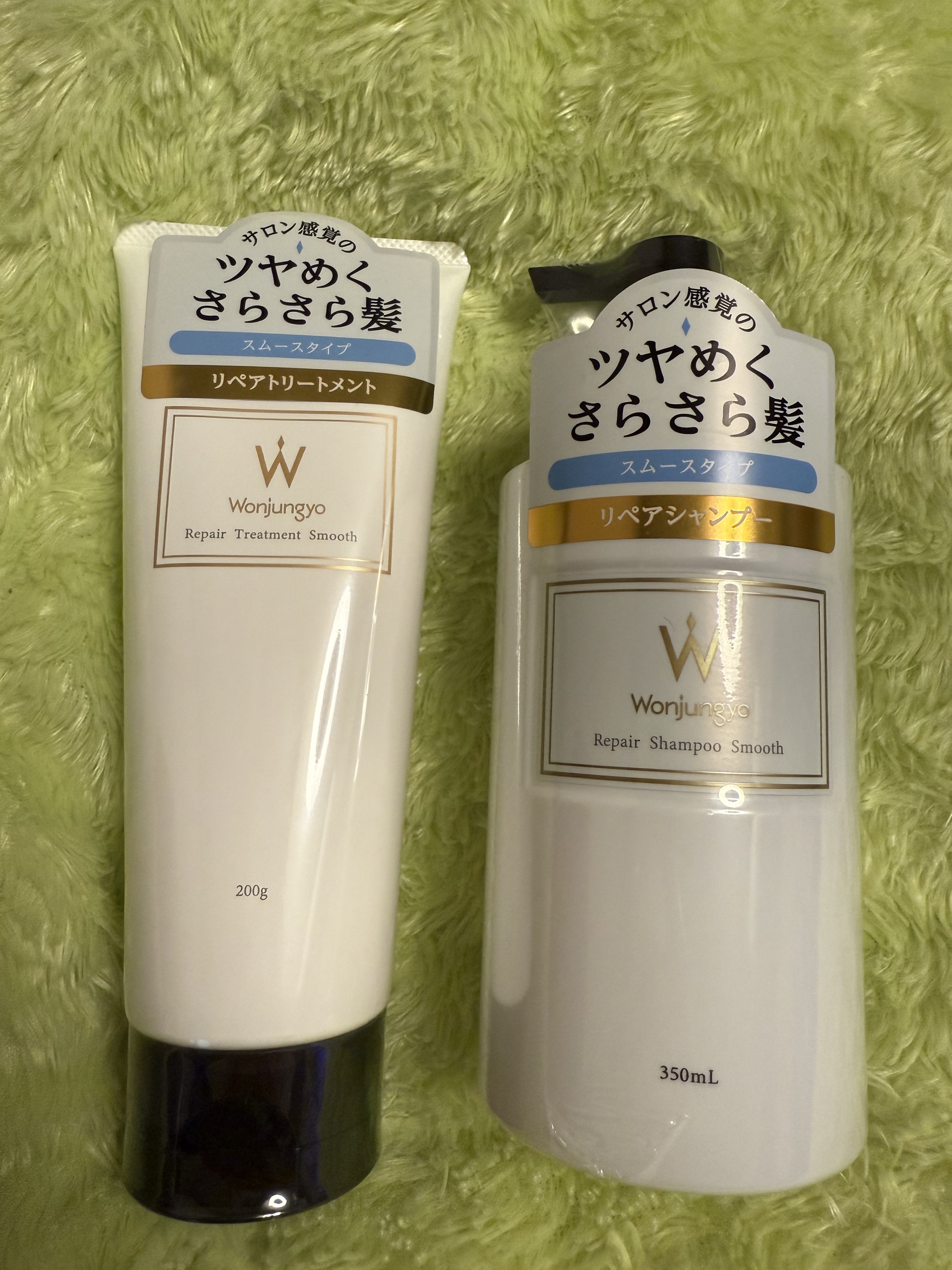 ウォンジョンヨ リペアシャンプー スムース／リペアトリートメント スムース/Wonjungyo/市販シャンプーを使ったクチコミ（1枚目）