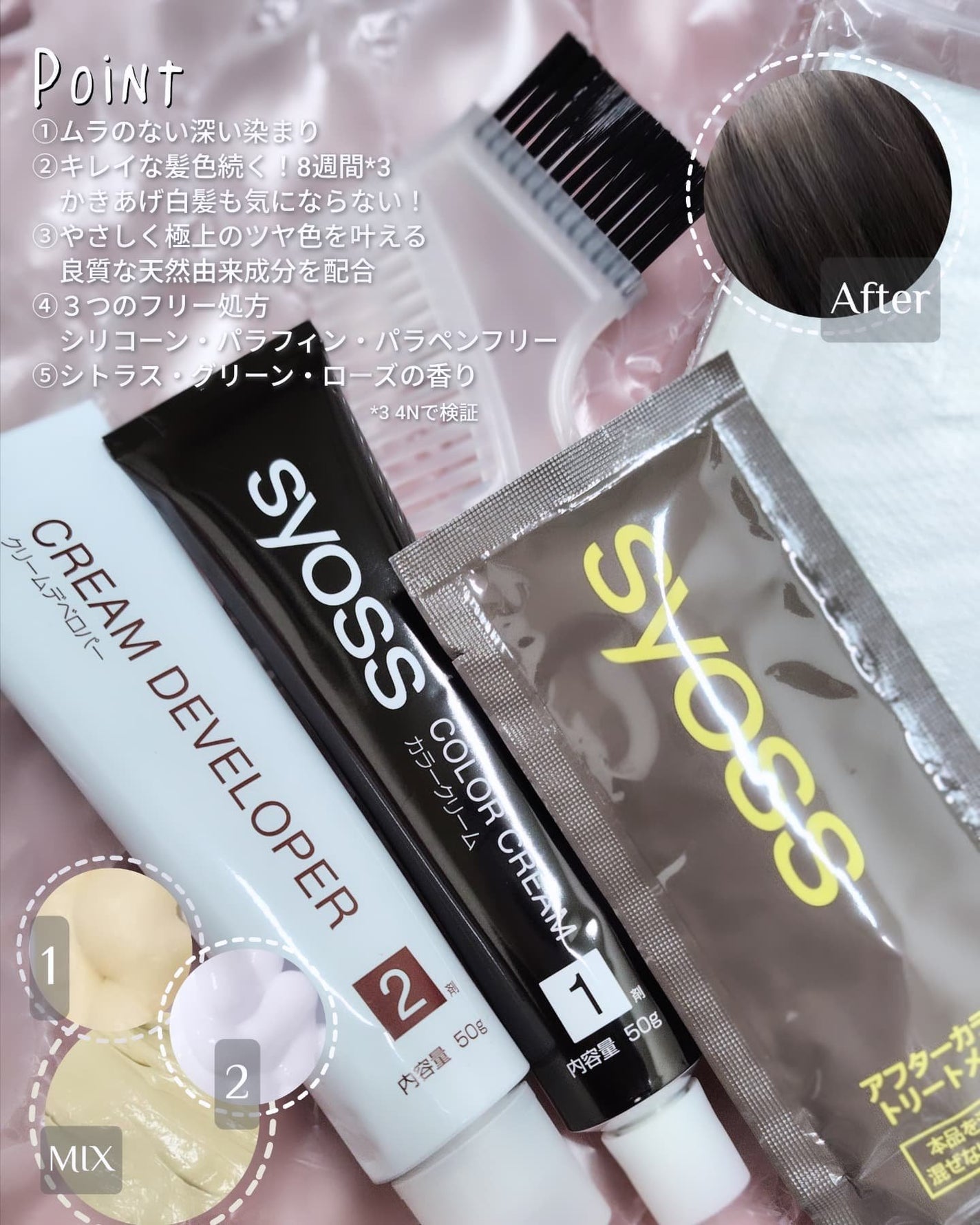 クレイクリーム/サイオス/ヘアカラーを使ったクチコミ(3枚目)