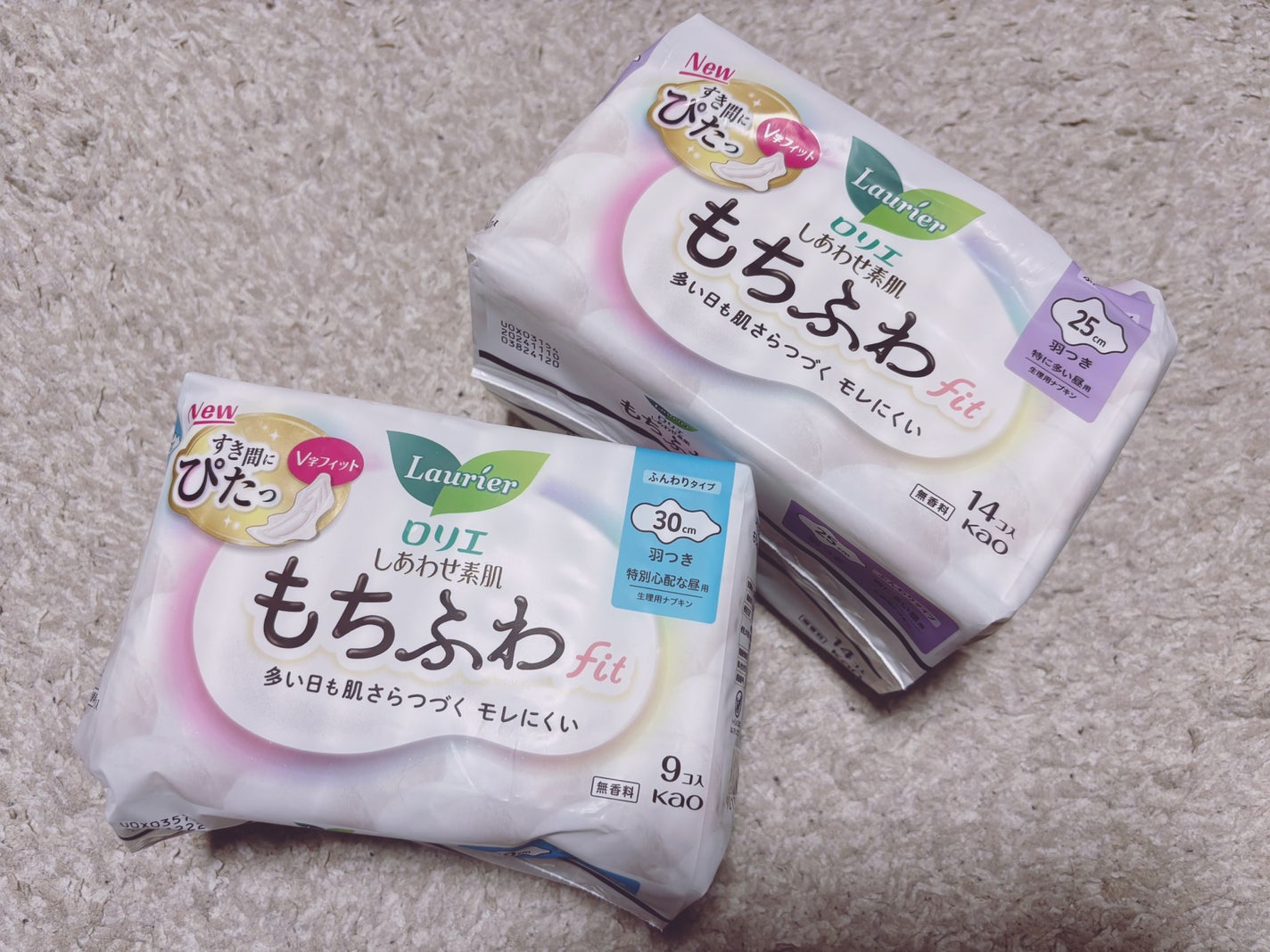 ロリエ もちふわ fit 25cm 羽つき 14コ入 (医薬部外品 )/ロリエ/ナプキンを使ったクチコミ(1枚目)