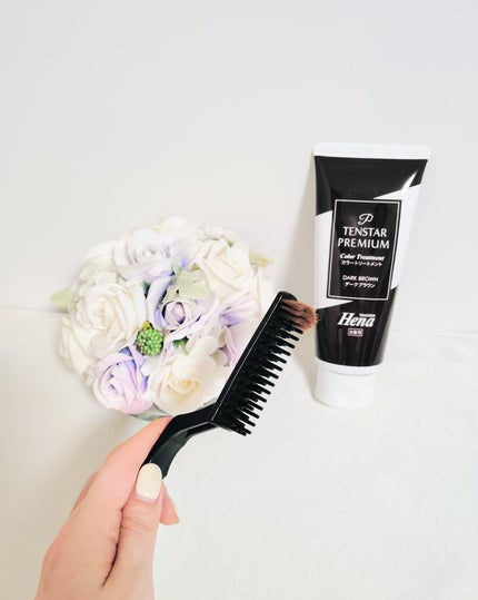 テンスターHenaプレミアム カラートリートメント/テンスターHenaプレミアム/ヘアカラーを使ったクチコミ(4枚目)