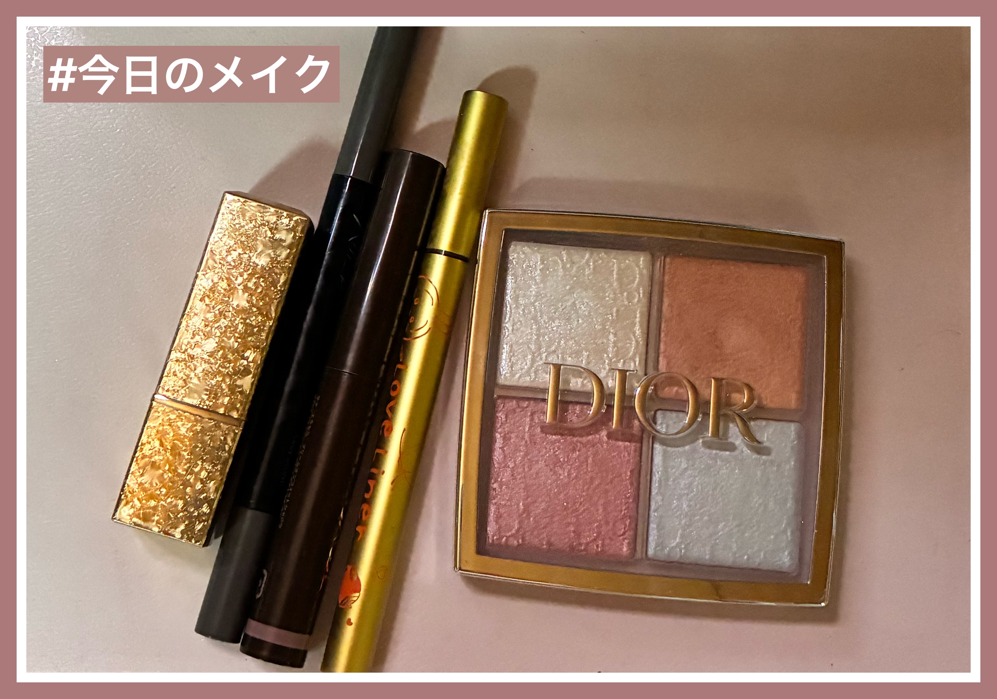 ディオール バックステージ フェイス グロウ パレット/Dior/ハイライトを使ったクチコミ（1枚目）