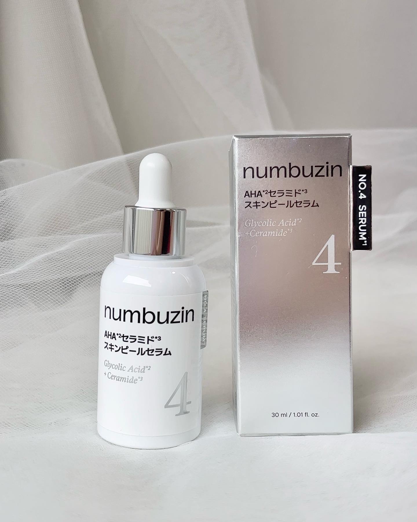 4番 AHAセラミドスキンピールセラム/numbuzin/美容液を使ったクチコミ（1枚目）