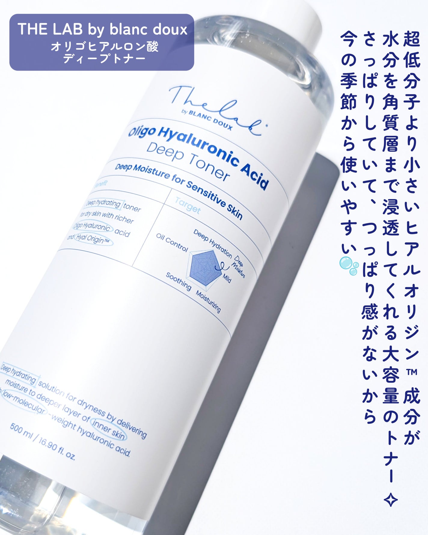 オリゴヒアルロン酸ディープトナー/THE LAB by blanc doux(ザラボバイブランドゥ)/化粧水を使ったクチコミ(2枚目)