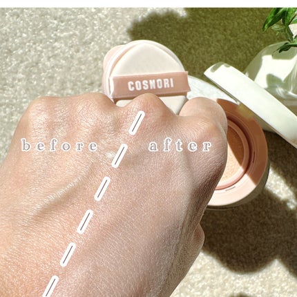 フラフィフィットクッション/COSNORI/クッションファンデーションを使ったクチコミ(7枚目)