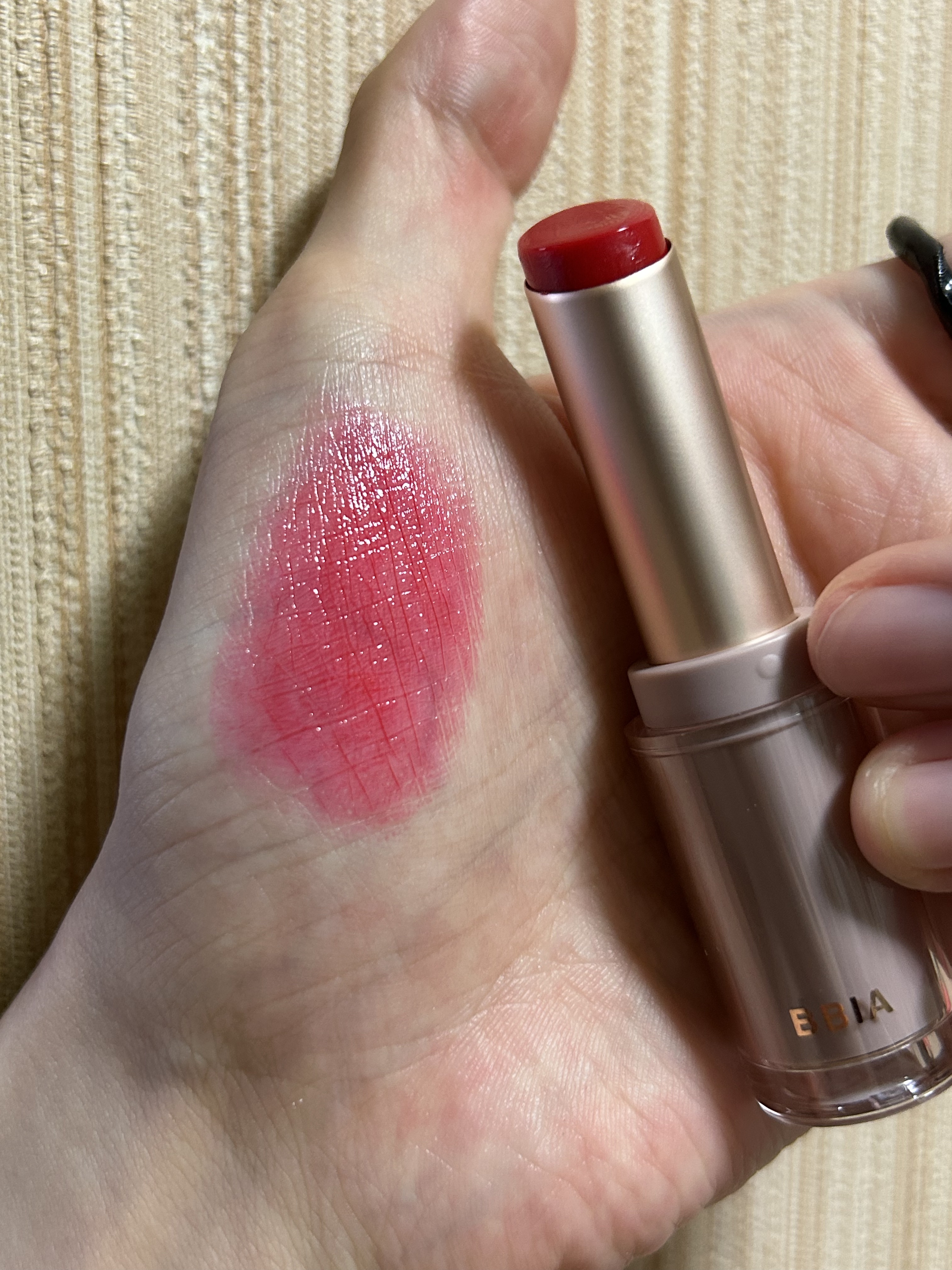 レディートゥーウェアウォーターリップスティック 03 ウェットカメリア/BBIA/口紅を使ったクチコミ（1枚目）