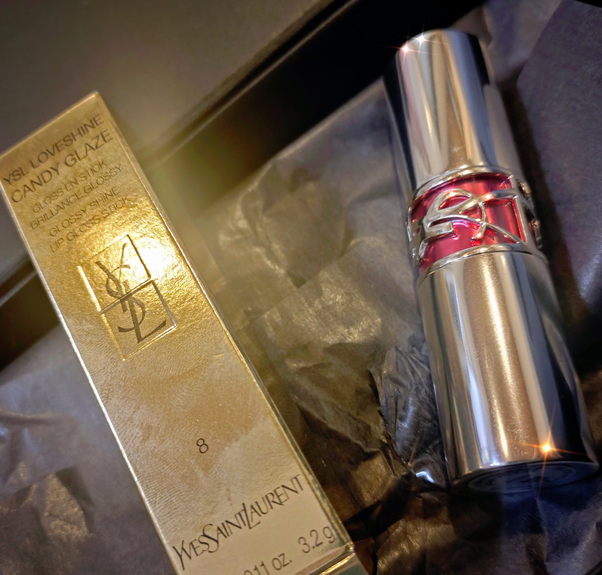 YSL ラブシャイン キャンディグレーズ/YVES SAINT LAURENT BEAUTE/口紅を使ったクチコミ（2枚目）