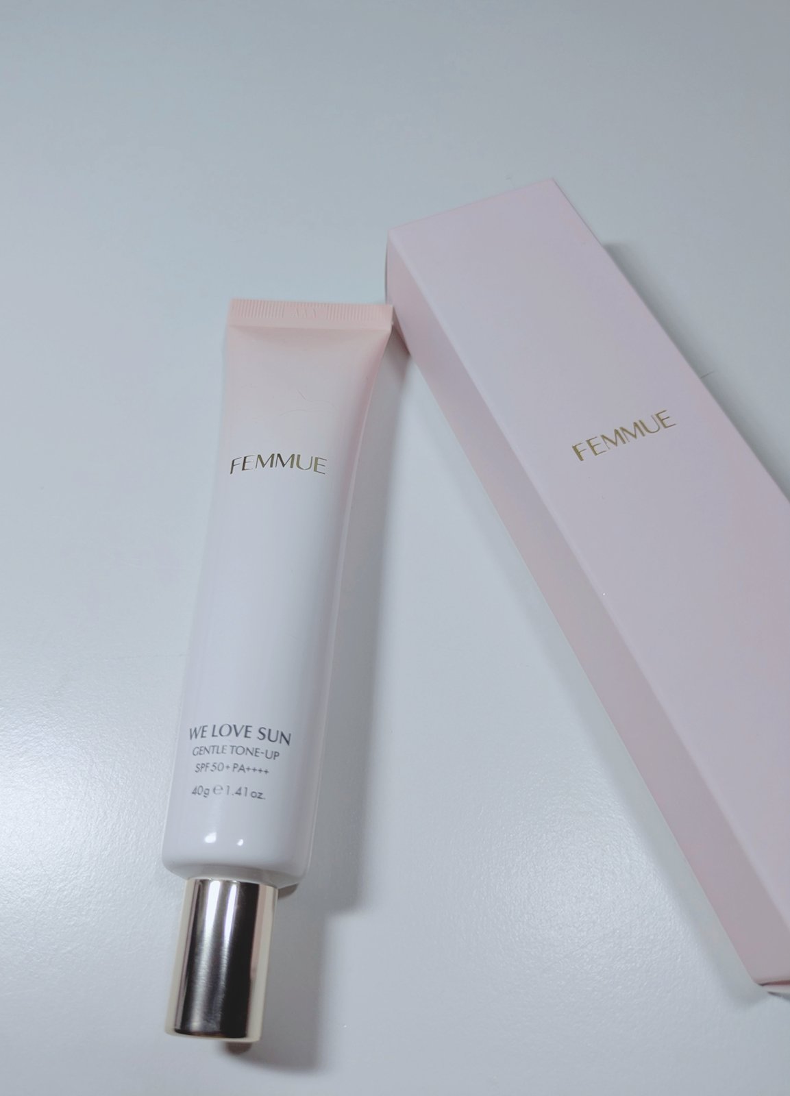 ウィーラブサン ジェントルトーンアップ UVクリーム/FEMMUE/日焼け止めクリームを使ったクチコミ（1枚目）