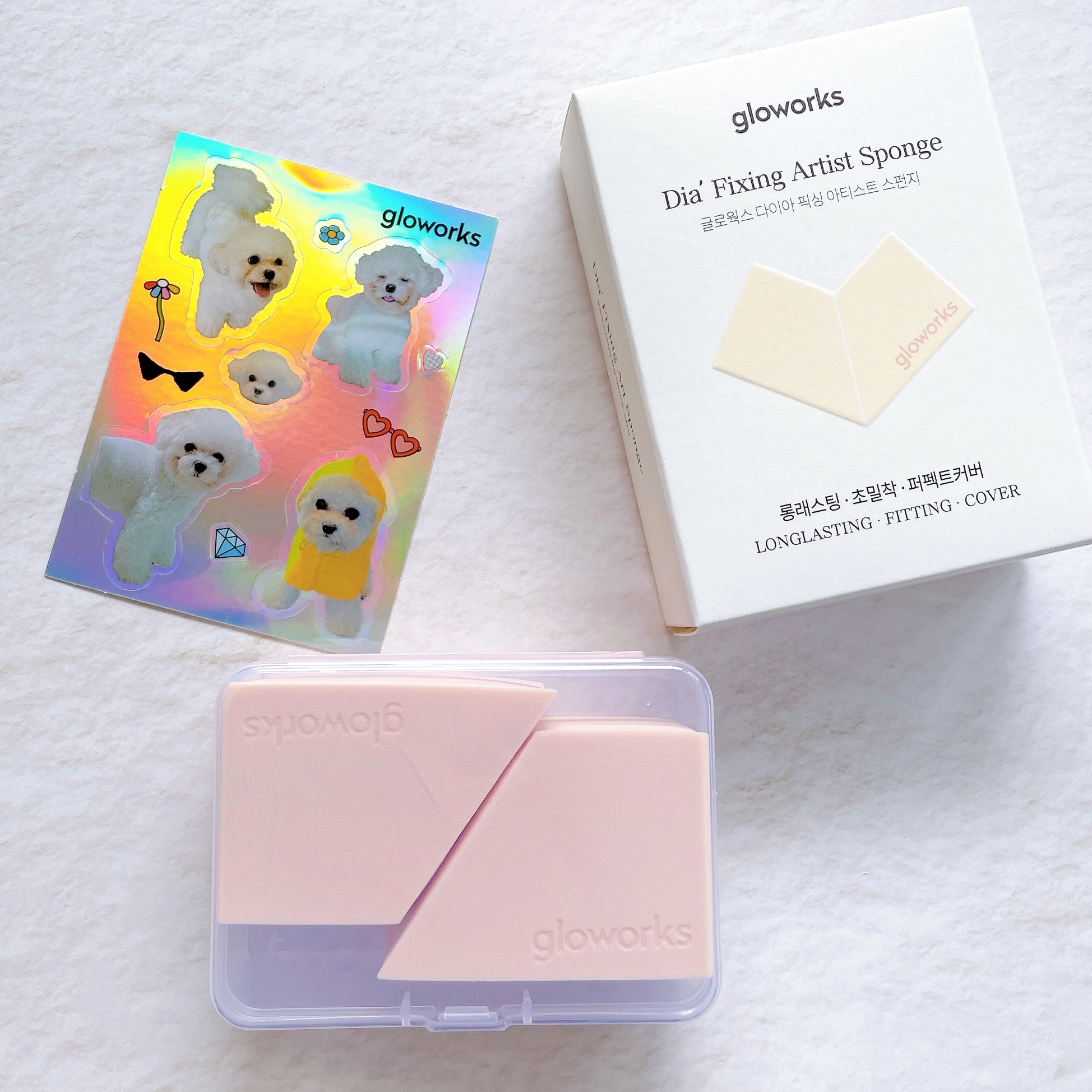 ダイヤフィックスアーティストスポンジ/gloworks/パフ・スポンジを使ったクチコミ（2枚目）