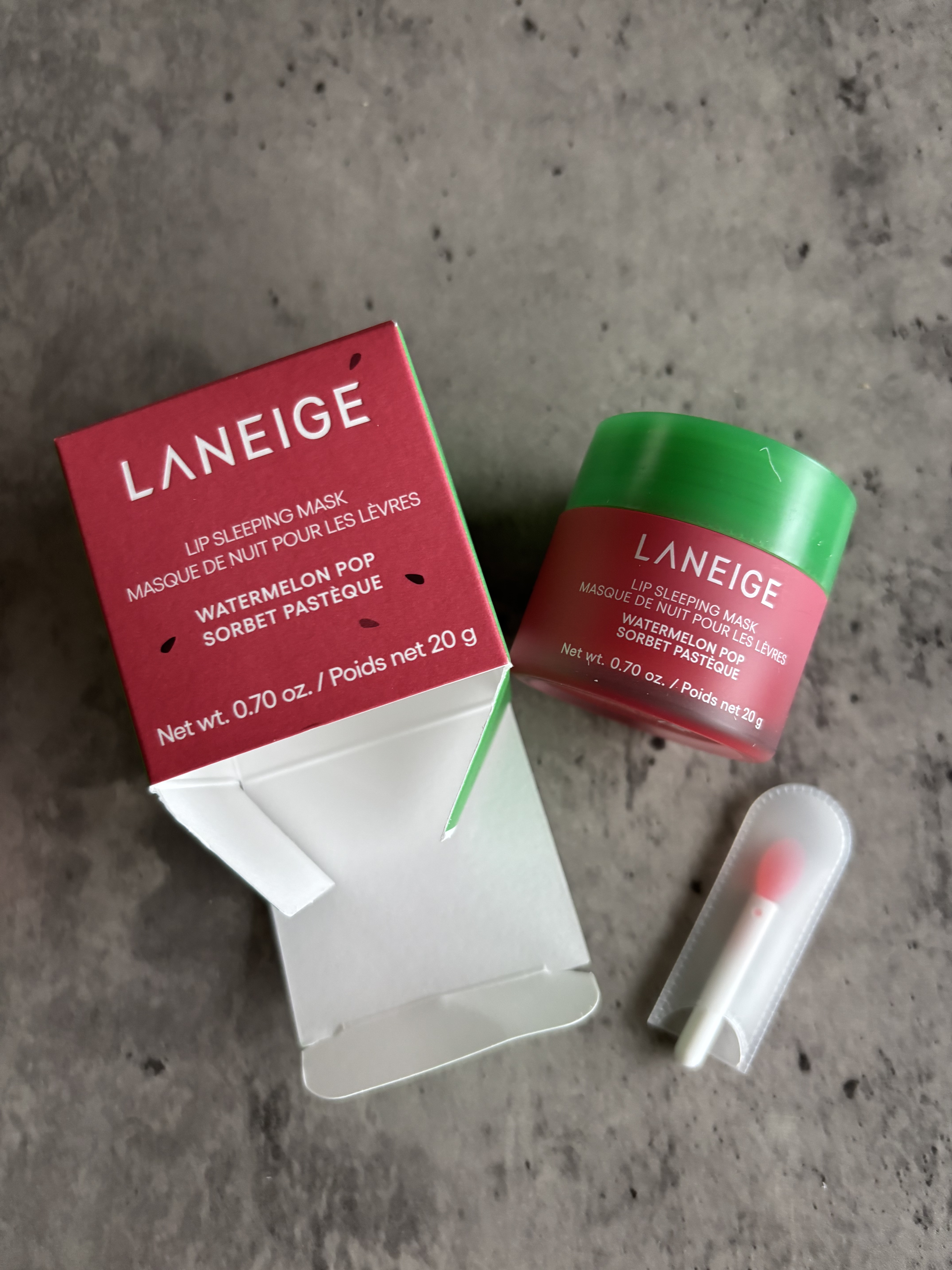 リップスリーピングマスク ウォーターメロン/LANEIGE/リップマスクを使ったクチコミ（1枚目）