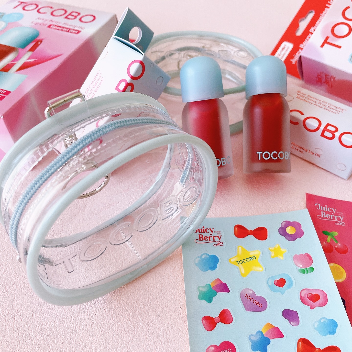 ジューシーベリープランピングリップオイル/TOCOBO/リップグロスを使ったクチコミ（3枚目）