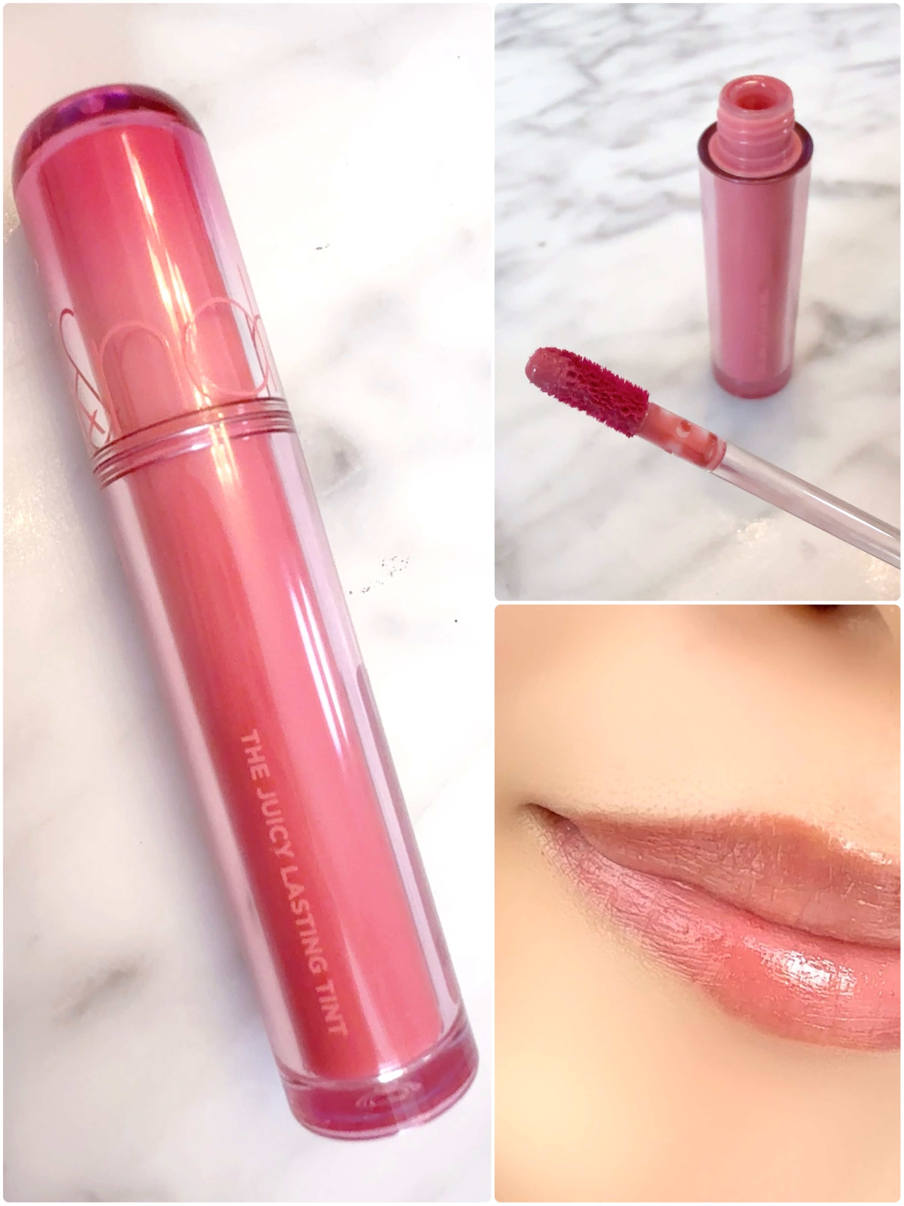 ザ ジューシーラスティングティント/rom&nd/リップティントを使ったクチコミ（3枚目）