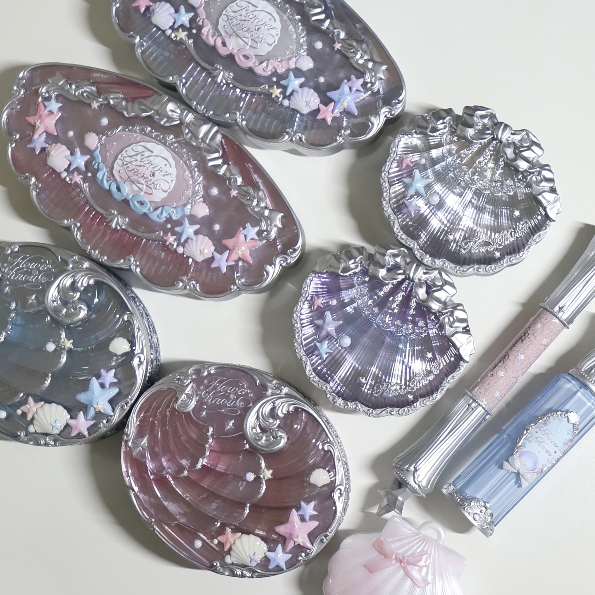 シェルズジュエルコレクション ベイクドパウダー 01 Cloudy Blue/FlowerKnows/プレストパウダーを使ったクチコミ（1枚目）
