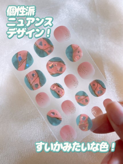 ジェルネイル ショート/キャンドゥ/ネイルシールを使ったクチコミ(5枚目)