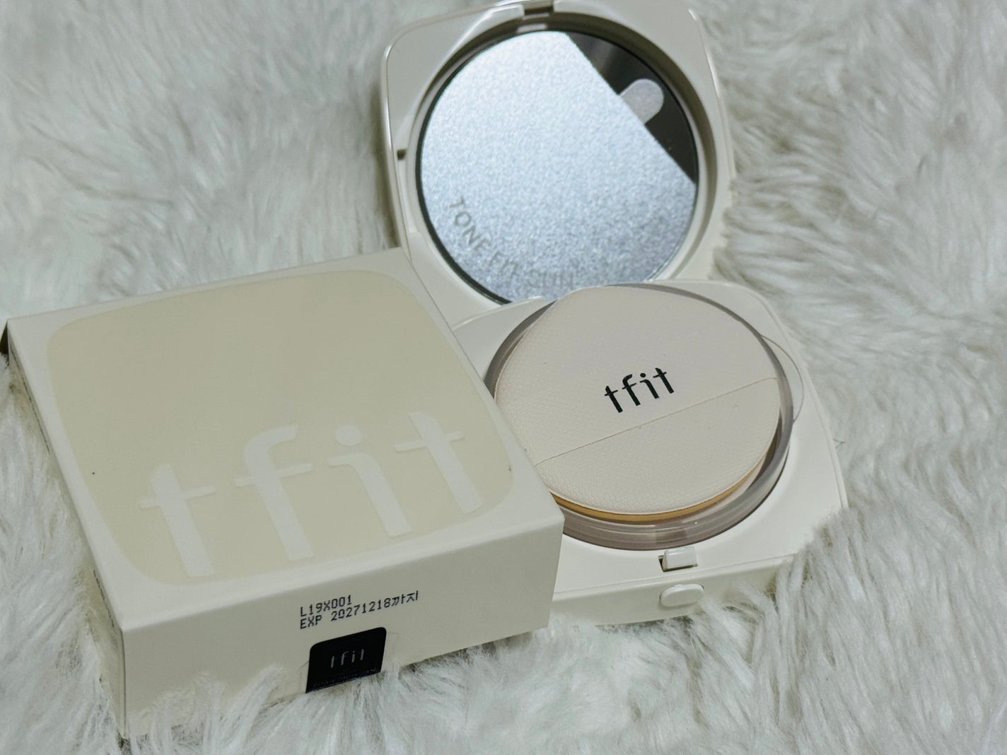 ベースフィットトーンアップサンクッション/TFIT/クッションファンデーションを使ったクチコミ(2枚目)