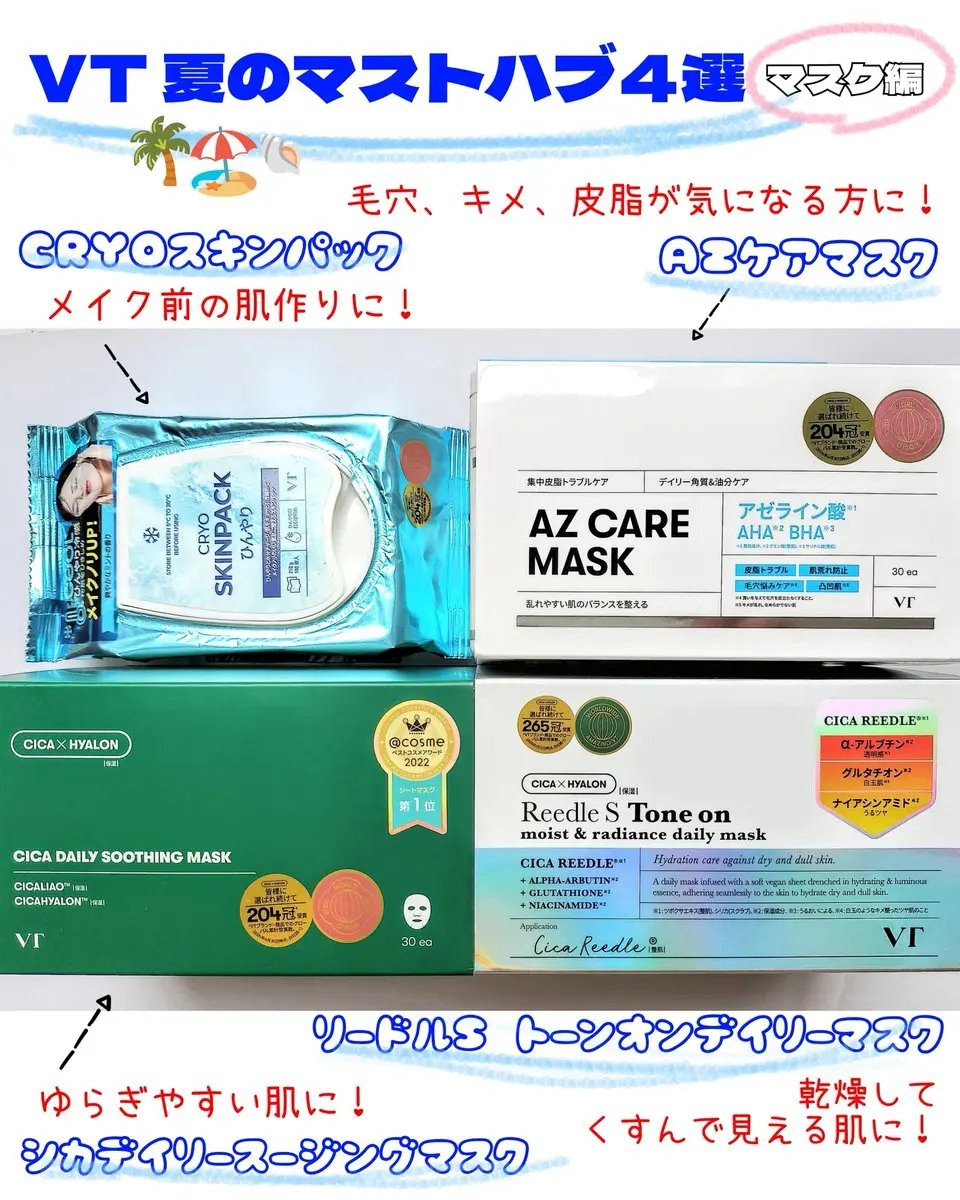 CICA デイリースージングマスク/VT/シートマスク・パックを使ったクチコミ（1枚目）