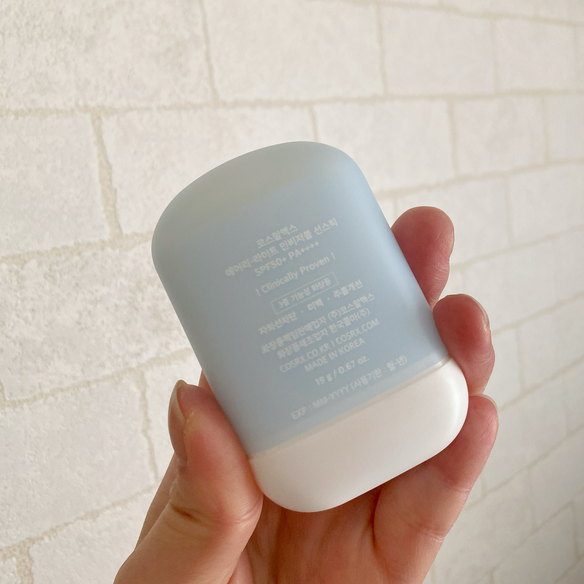 エアリーライト 透明UVスティック/COSRX/日焼け止めスティックを使ったクチコミ（3枚目）