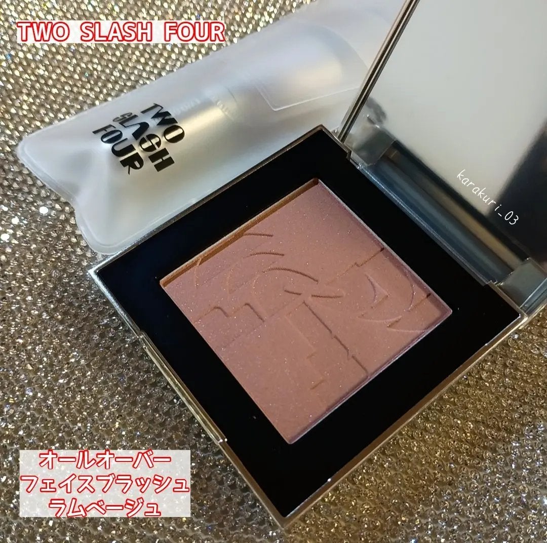 オールオーバーフェイスブラッシュ/TWO SLASH FOUR/パウダーチークを使ったクチコミ(1枚目)