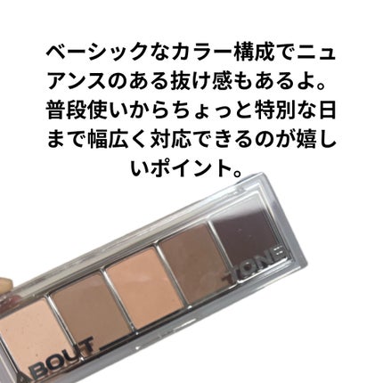 リターントゥーベーシックシャドウパレット/ABOUT TONE/アイシャドウパレットを使ったクチコミ(2枚目)