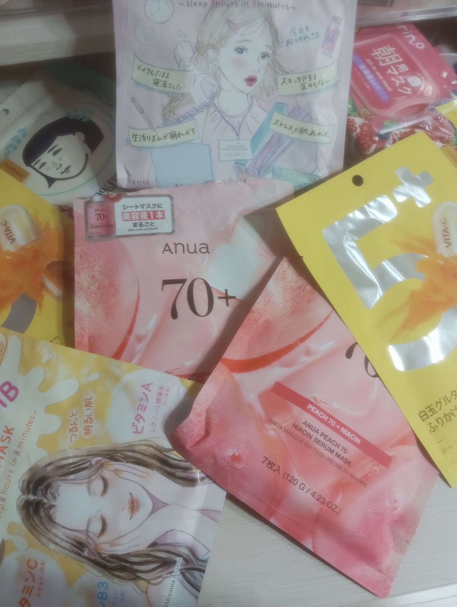 5番 白玉グルタチオンCふりかけマスク/numbuzin/シートマスク・パックを使ったクチコミ（1枚目）