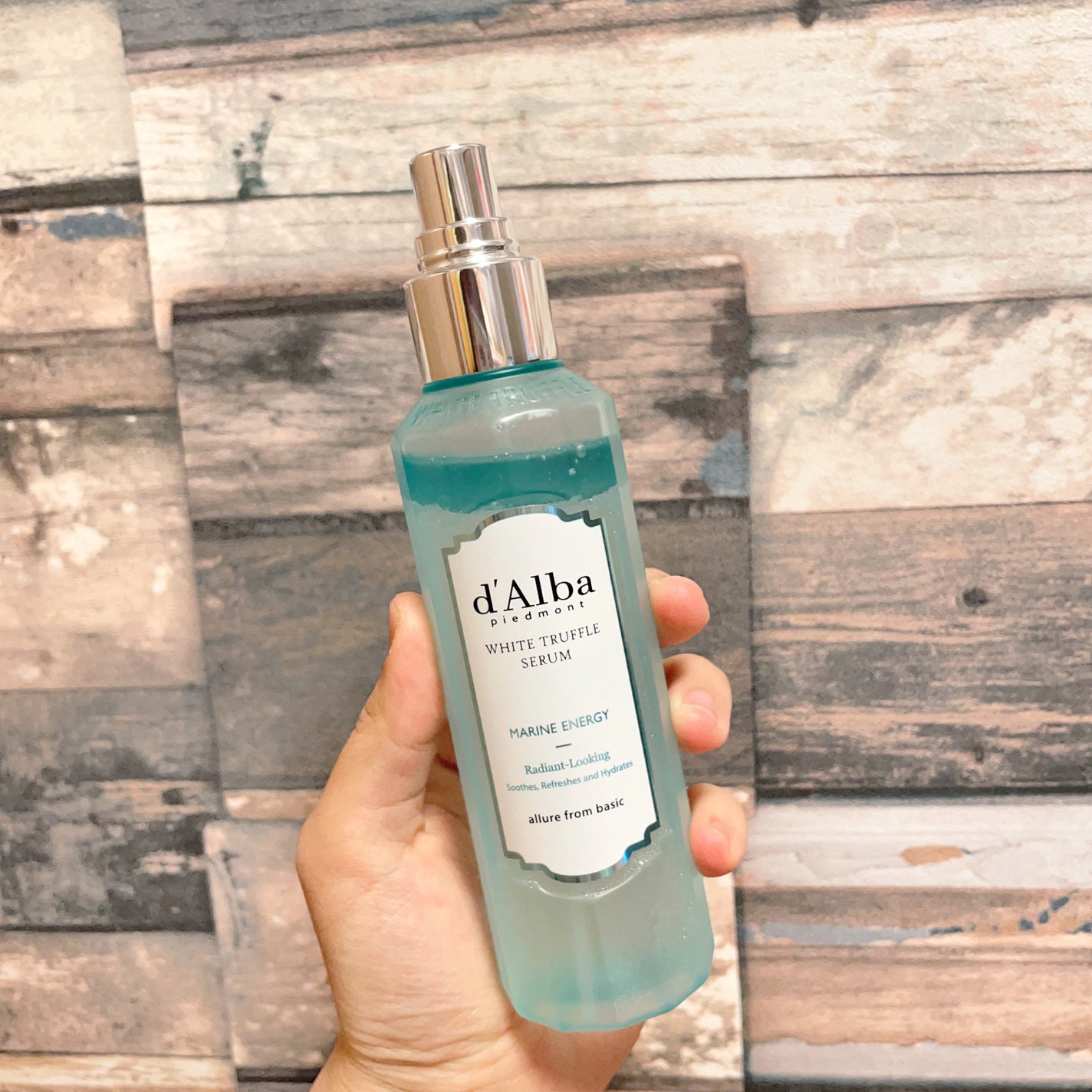 ホワイトトリュフアクアマリンエナジーセラム/ダルバ/ミスト状化粧水を使ったクチコミ(2枚目)