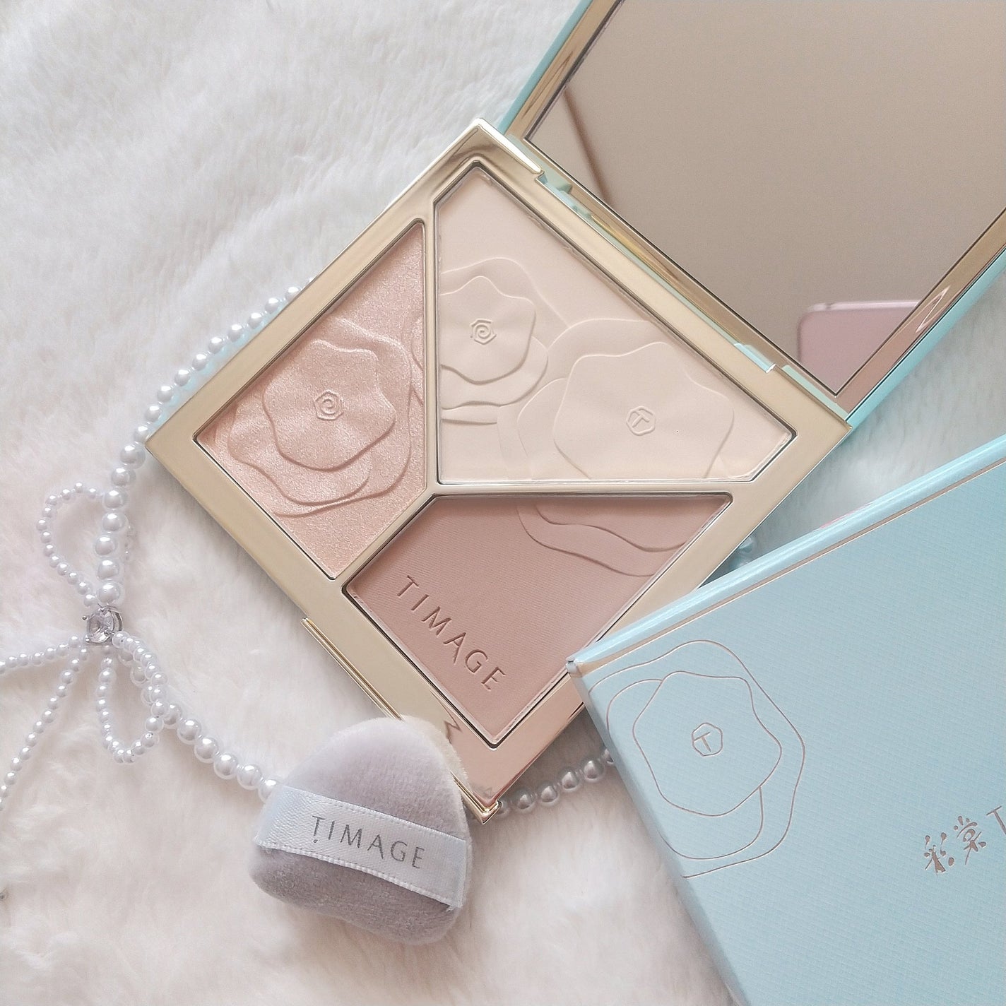 ハイライトシェーディングパレット/TIMAGE/パウダーハイライトを使ったクチコミ(7枚目)