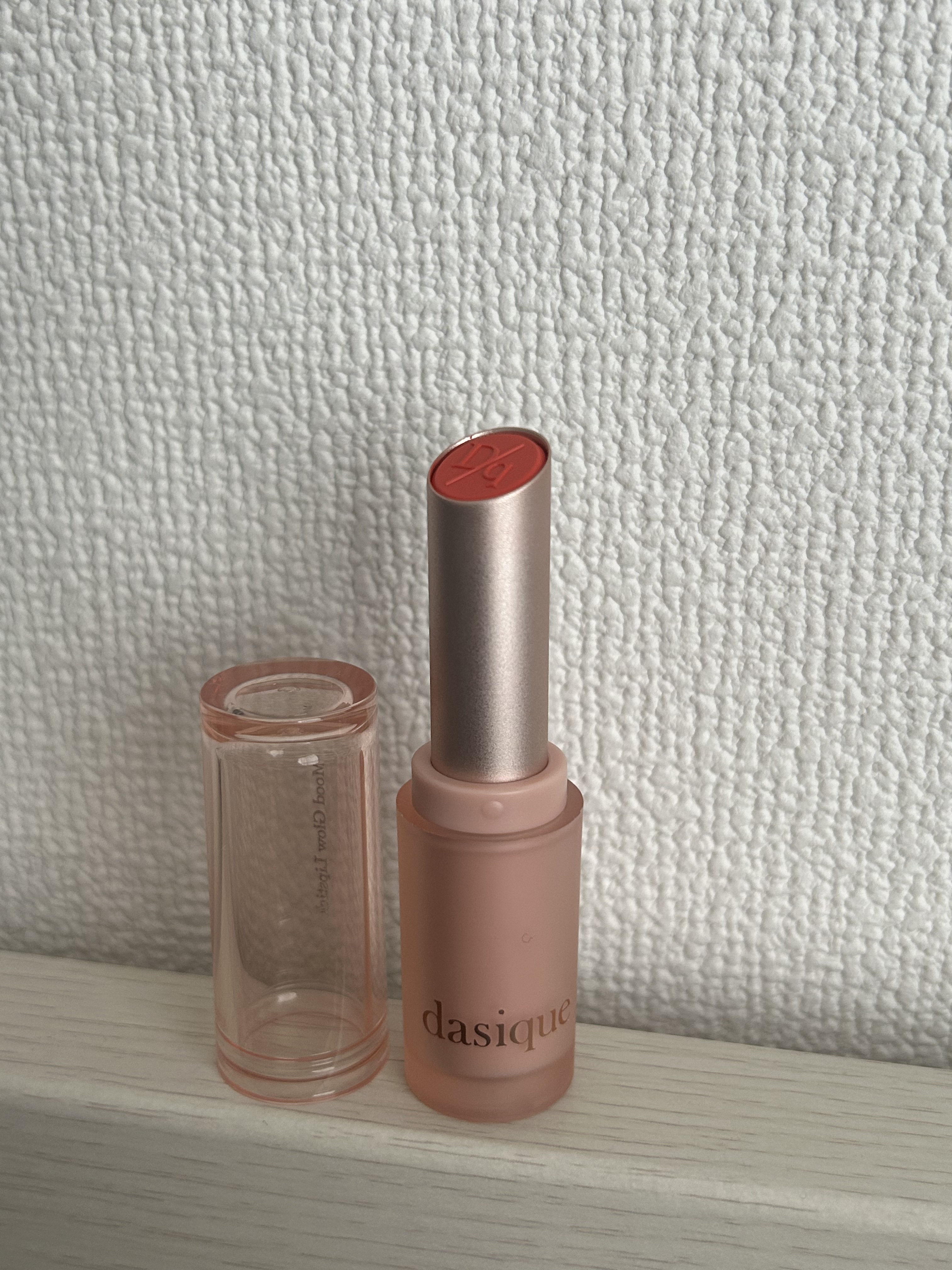 ムードグロウリップスティック 06 メロウコーラル/dasique/口紅を使ったクチコミ（2枚目）