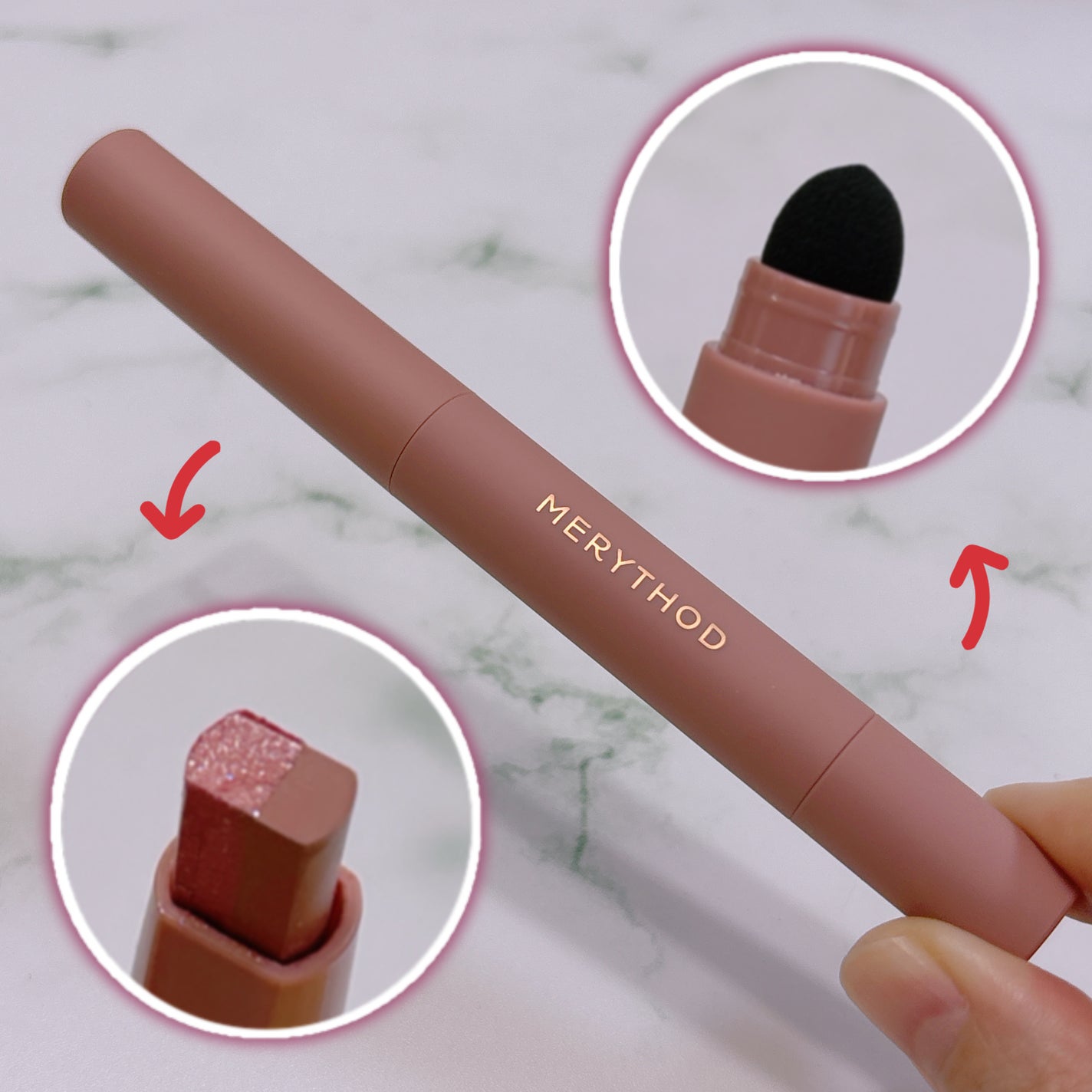 ツートーンシャドウ/MERYTHOD/スティックアイシャドウを使ったクチコミ(2枚目)