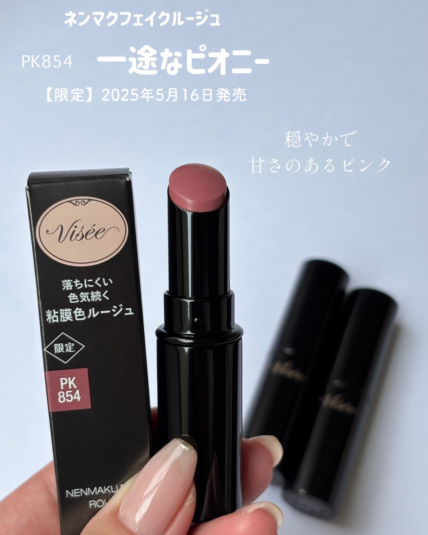 ネンマクフェイク ルージュ/Visée/口紅を使ったクチコミ(3枚目)