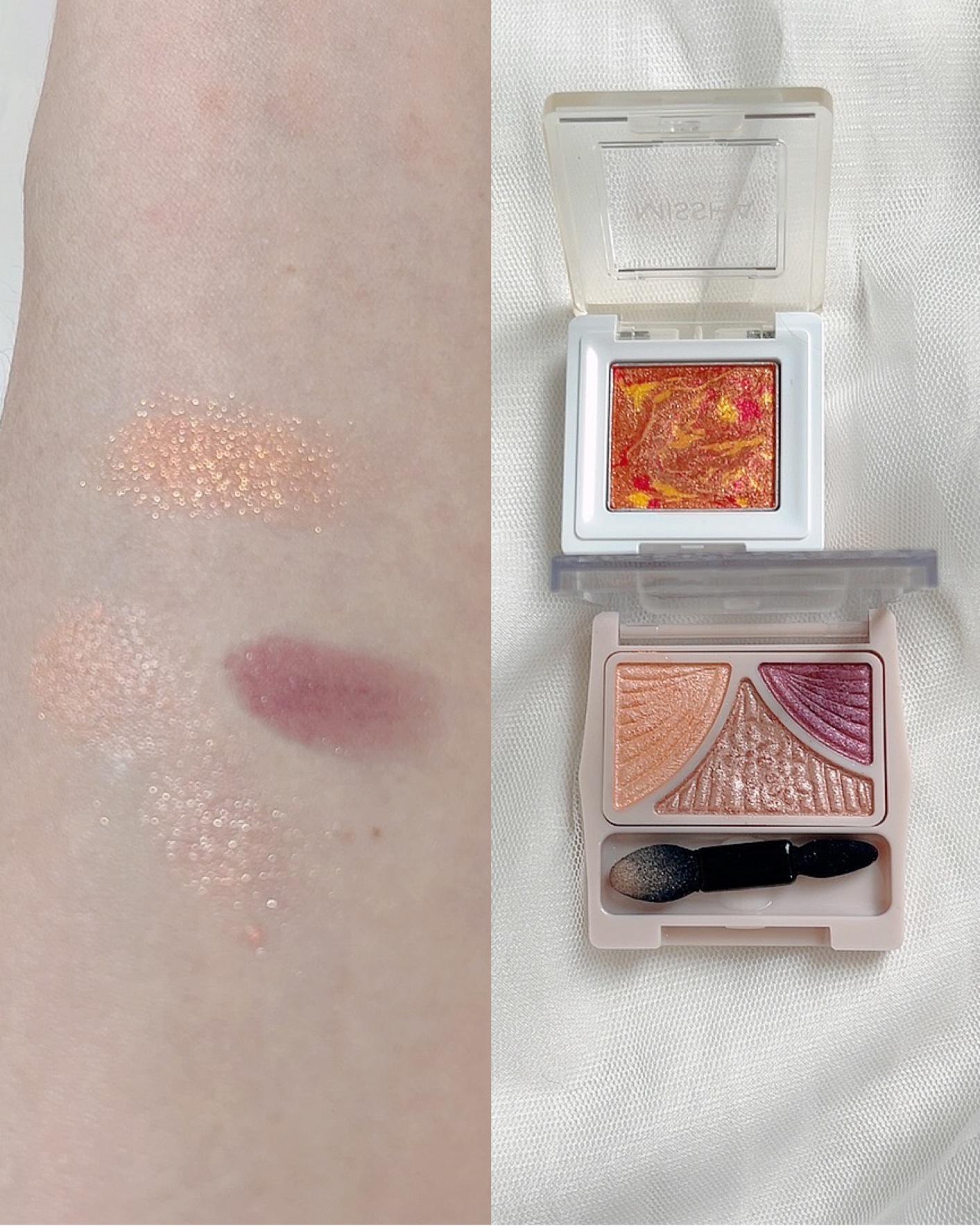 グリッタープリズム シャドウ マーブル/MISSHA/単色アイシャドウを使ったクチコミ（3枚目）