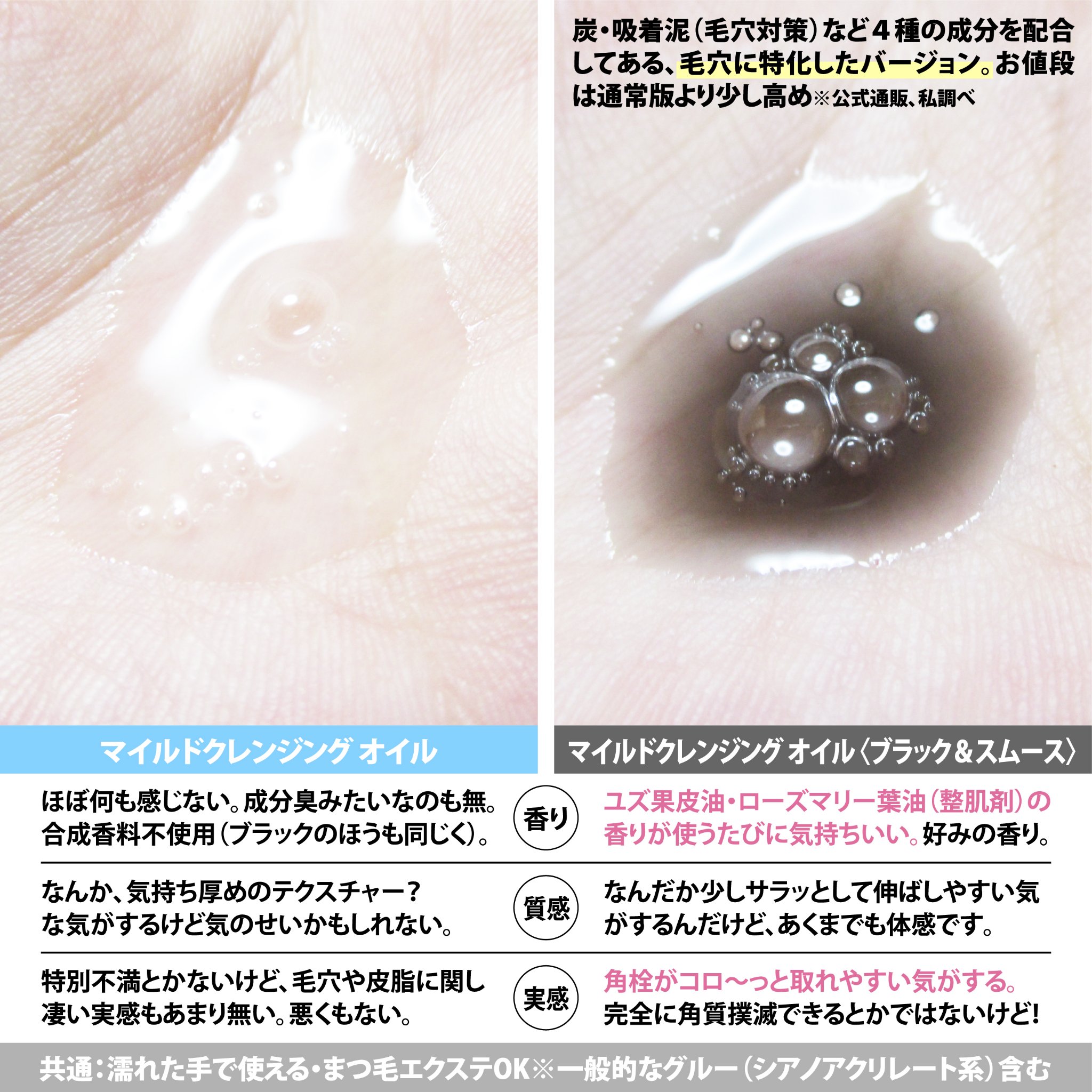 マイルドクレンジング オイル〈ブラック＆スムース〉/ファンケル/オイルクレンジングを使ったクチコミ（2枚目）