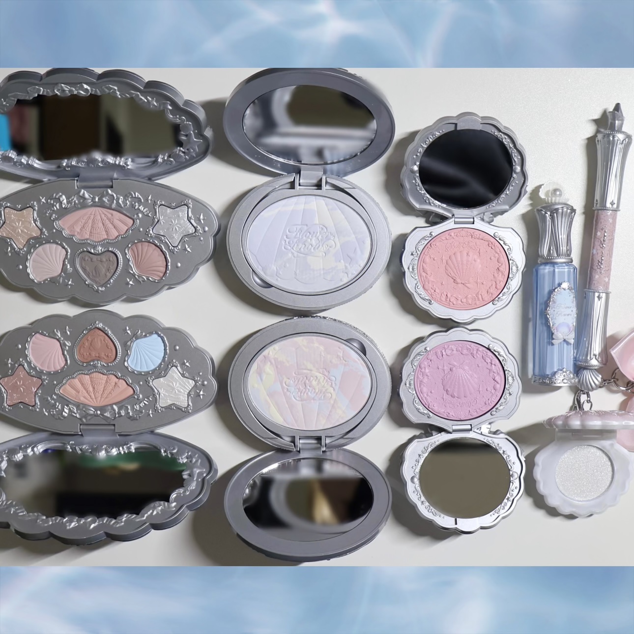 シェルズジュエルコレクション ベイクドパウダー 01 Cloudy Blue/FlowerKnows/プレストパウダーを使ったクチコミ（2枚目）