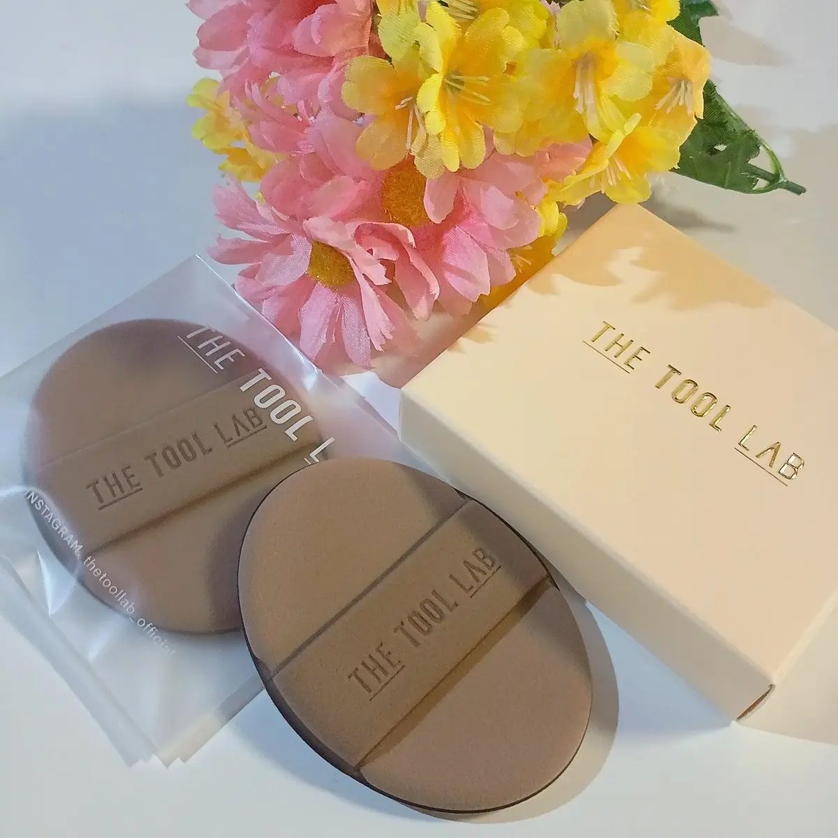 ロングラスティングテンションパフ/THE TOOL LAB/その他ファンデーションを使ったクチコミ（1枚目）