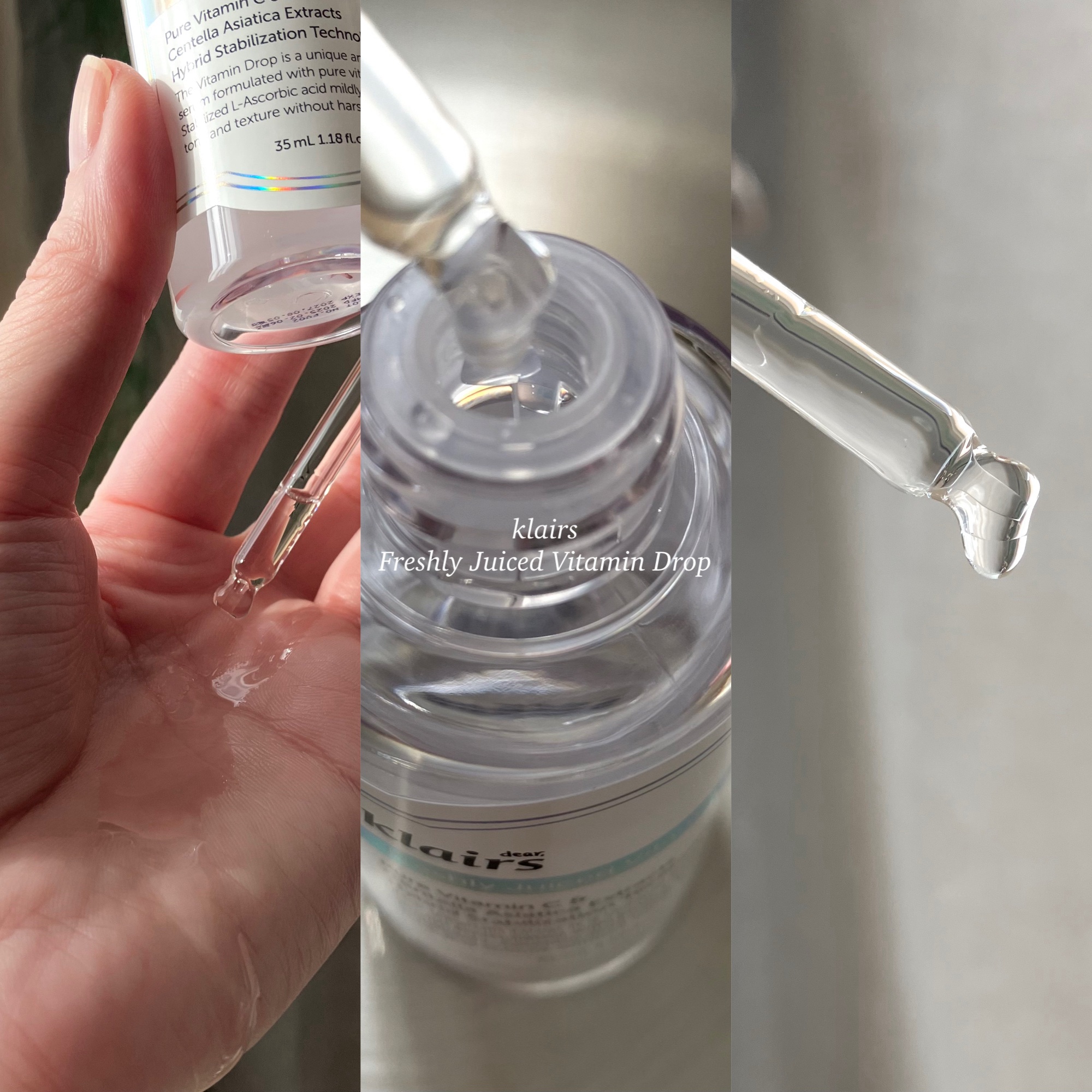 フレッシュリージュースドビタミンドロップ(35ml)/Klairs/美容液を使ったクチコミ（2枚目）