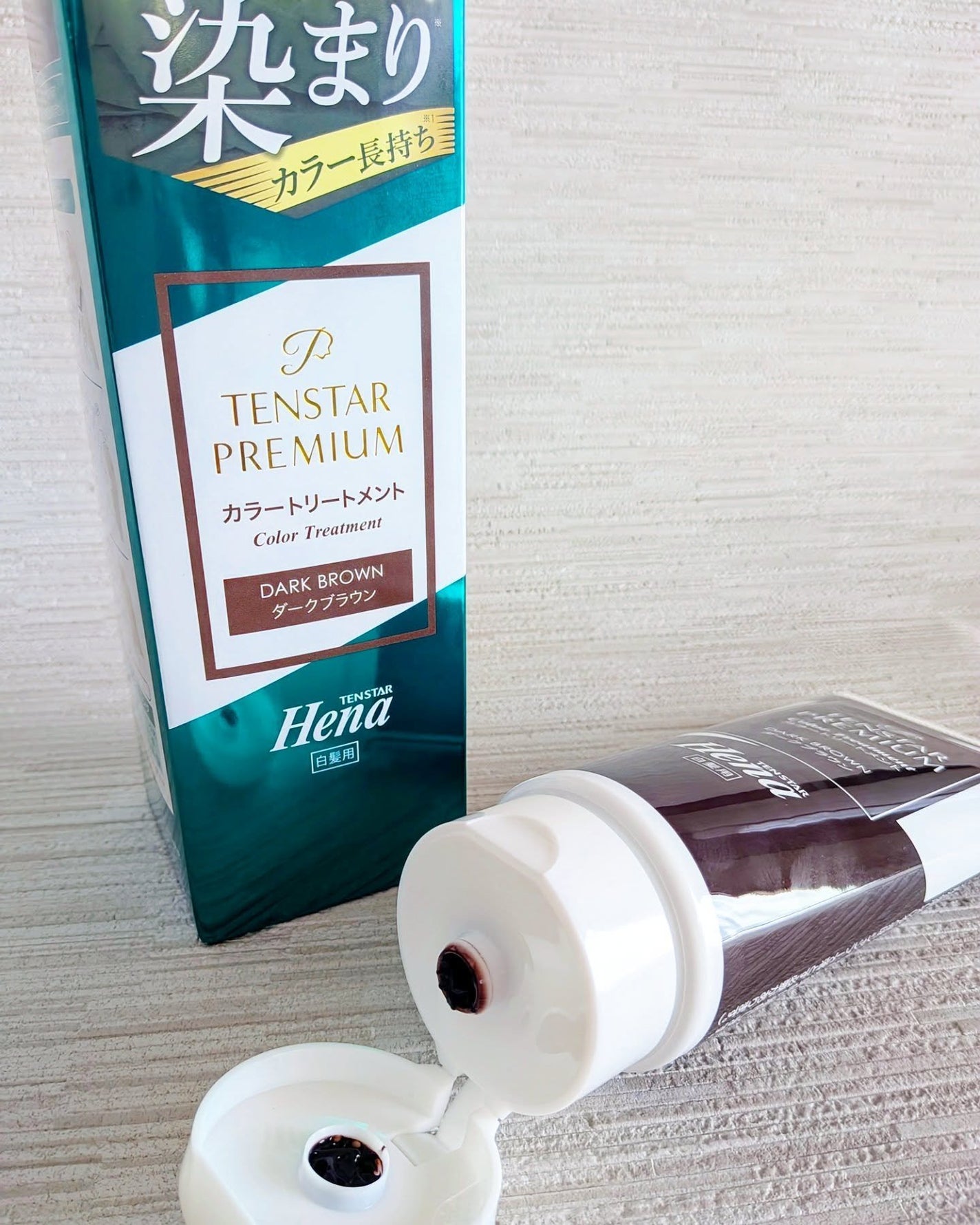 テンスターHenaプレミアム カラートリートメント/テンスターHenaプレミアム/ヘアカラーを使ったクチコミ(2枚目)