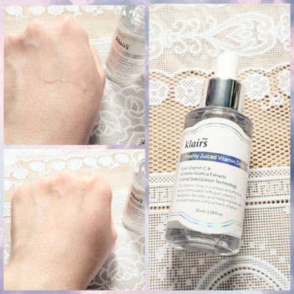 フレッシュリージュースドビタミンドロップ(35ml)/Klairs/美容液を使ったクチコミ(3枚目)