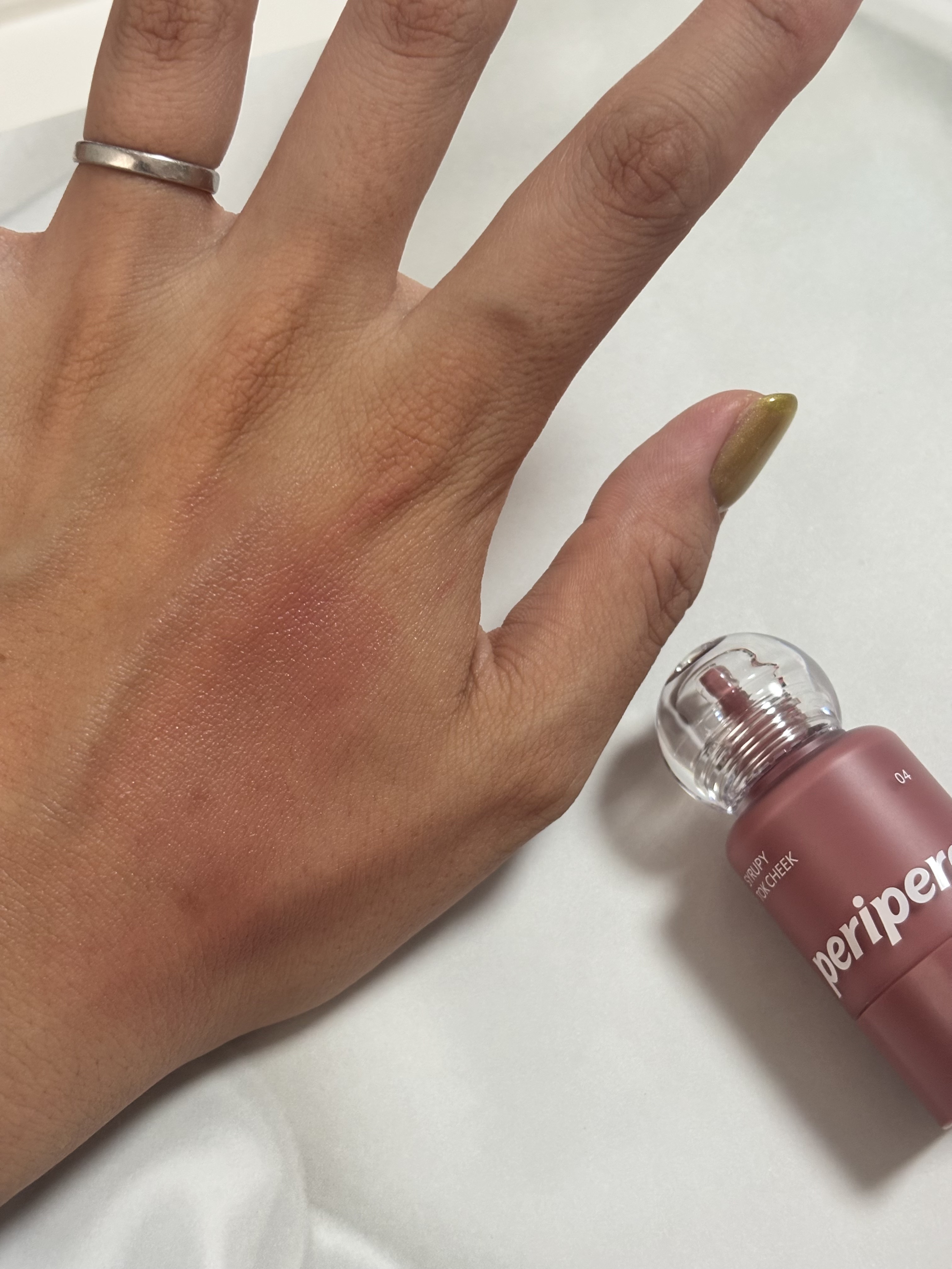ペリペラ シロッピー トック チーク/PERIPERA/リキッドチークを使ったクチコミ（3枚目）