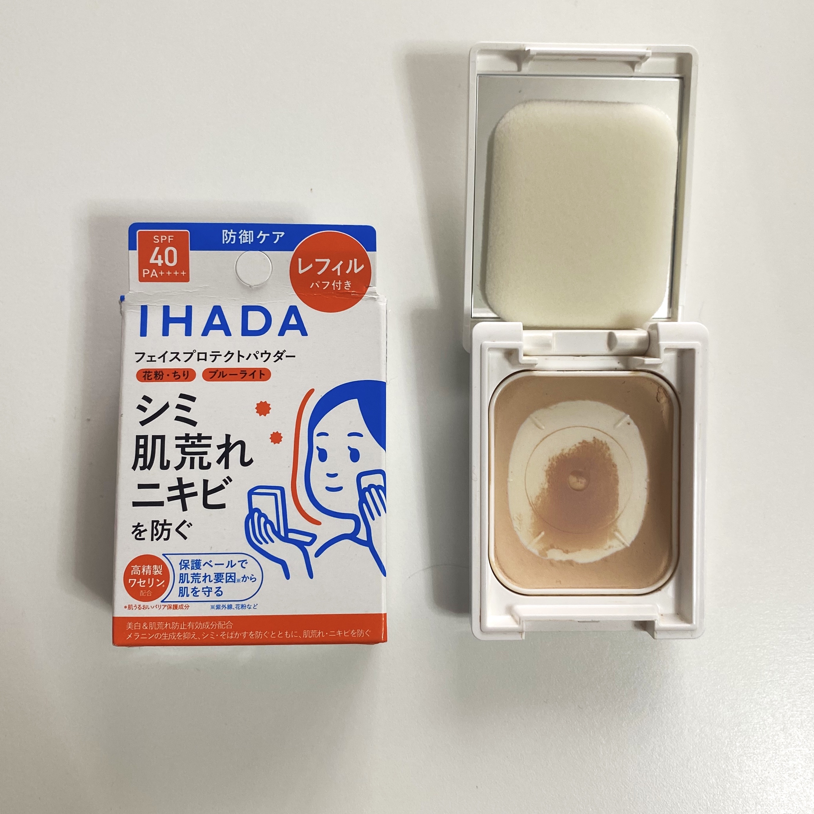 薬用フェイスプロテクトパウダー/IHADA/プレストパウダーを使ったクチコミ（1枚目）
