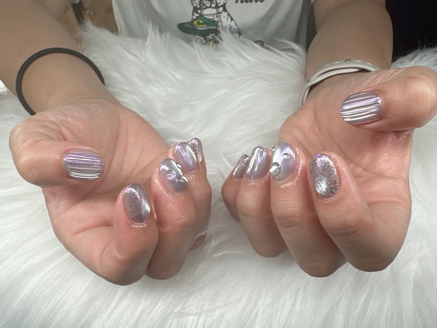 ちゃーん♡ on LIPS 「#ジェルネイルデザイン#ジェルネイル#梅雨ネイル#enoi#エ..」(3枚目)