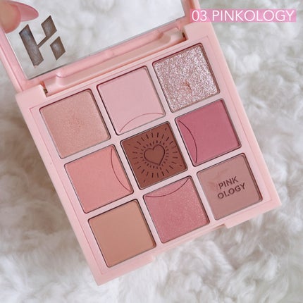 マイフェイブムードアイパレット 9カラー/HOLIKA HOLIKA/アイシャドウパレットを使ったクチコミ(4枚目)