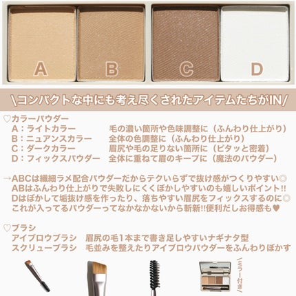 魔法のアイブロウパウダー/b idol/パウダーアイブロウを使ったクチコミ(4枚目)