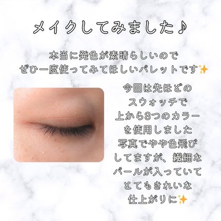 パーテシア ベーシック アイシャドウパレット/SOPHIE & MIRA/アイシャドウパレットを使ったクチコミ(4枚目)